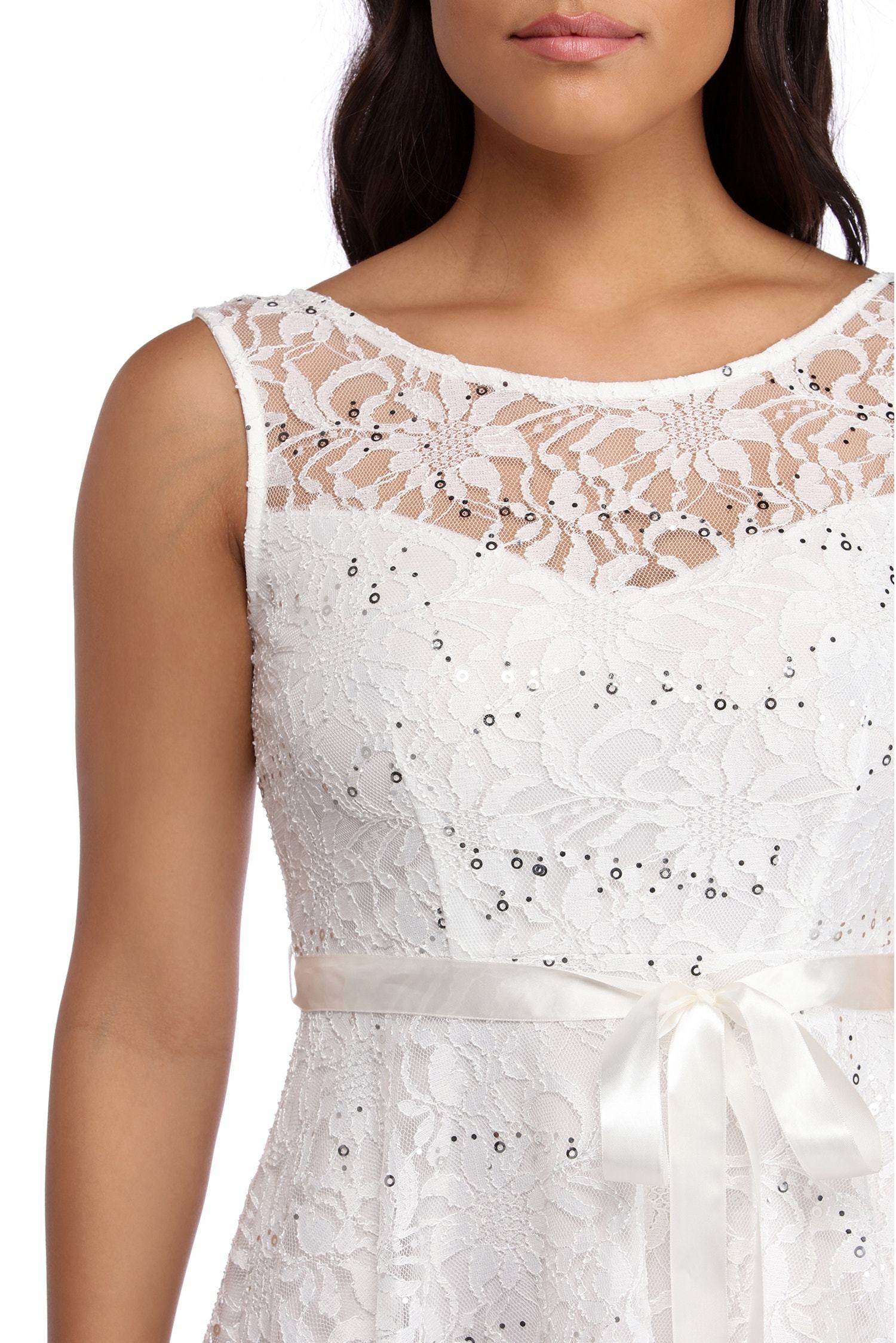 Cassandra Sequin Lace Party Dress - Image 4