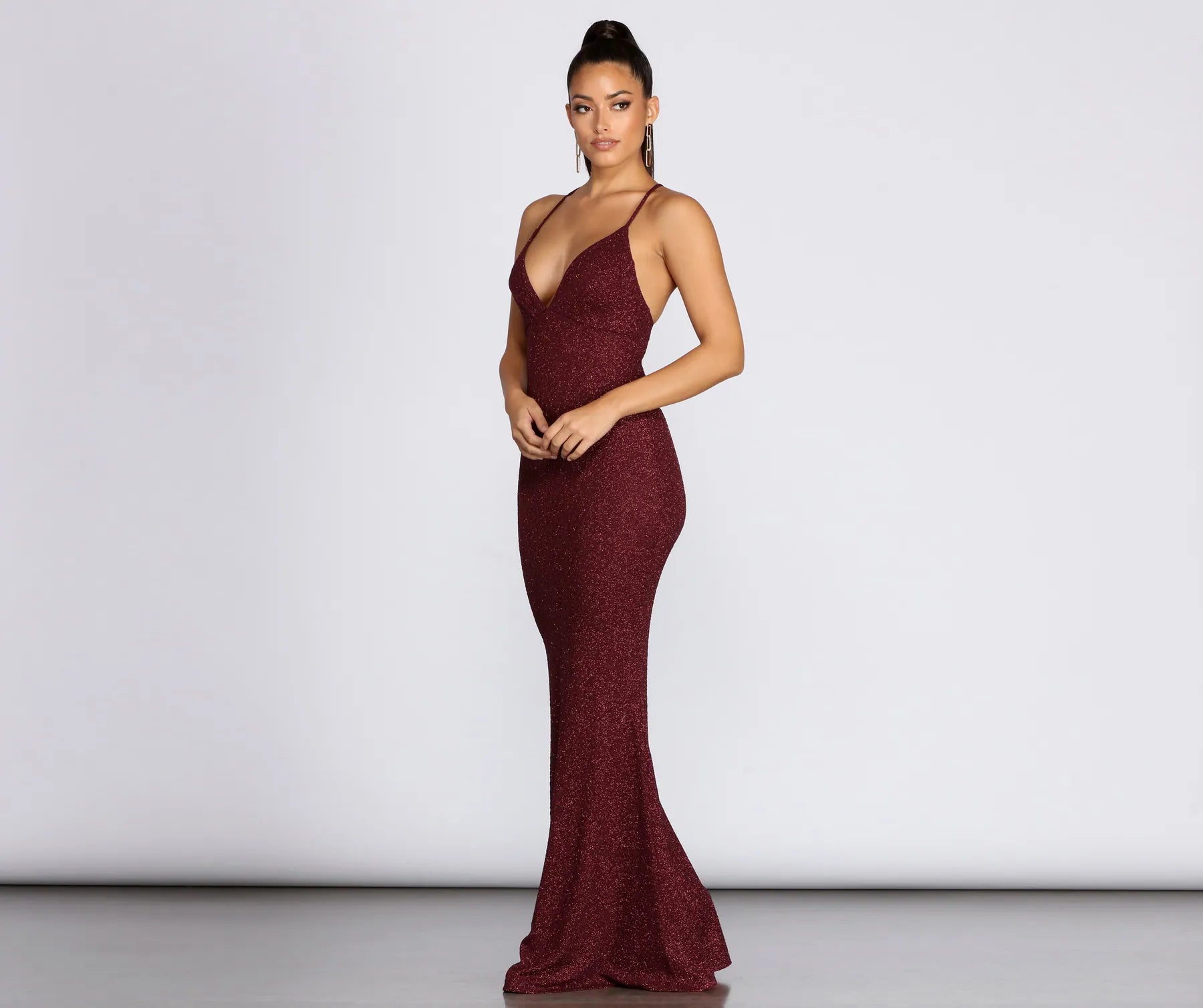 Khloe Long Glitter Formal Gown - Image 2
