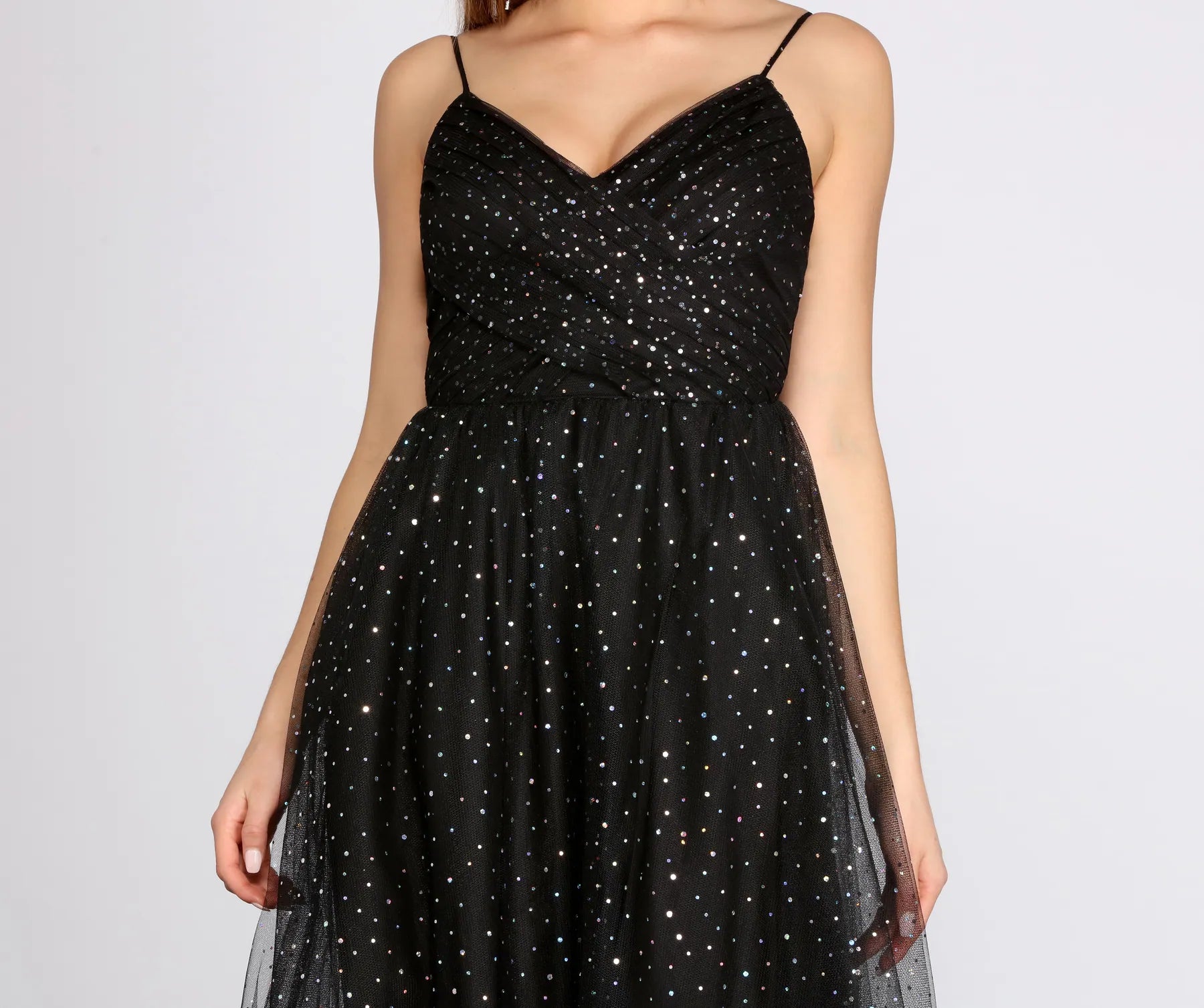 Parker Heat Stone Tulle Dress - Image 4