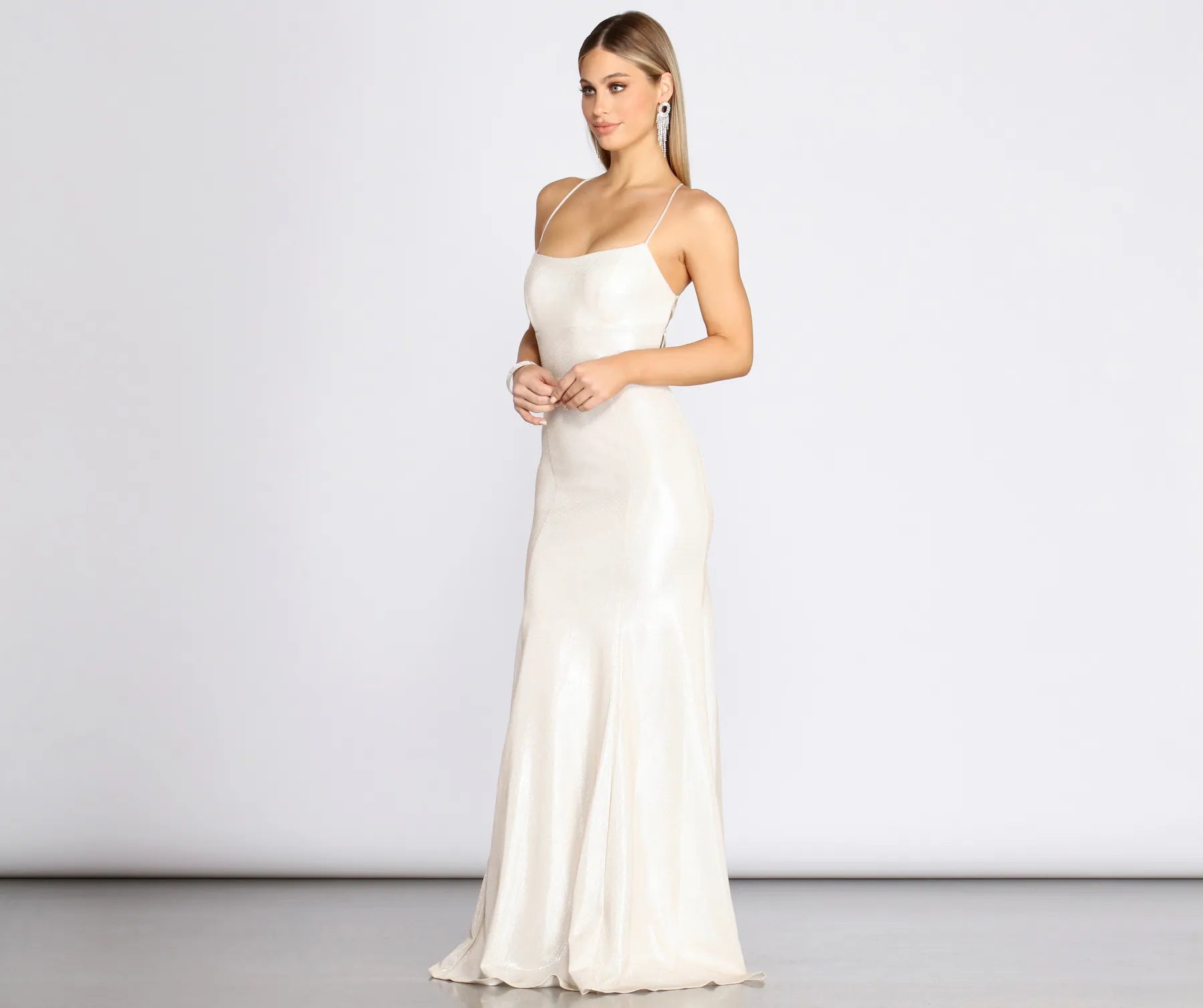 Char Formal Lattice Glitter Dress - Image 3