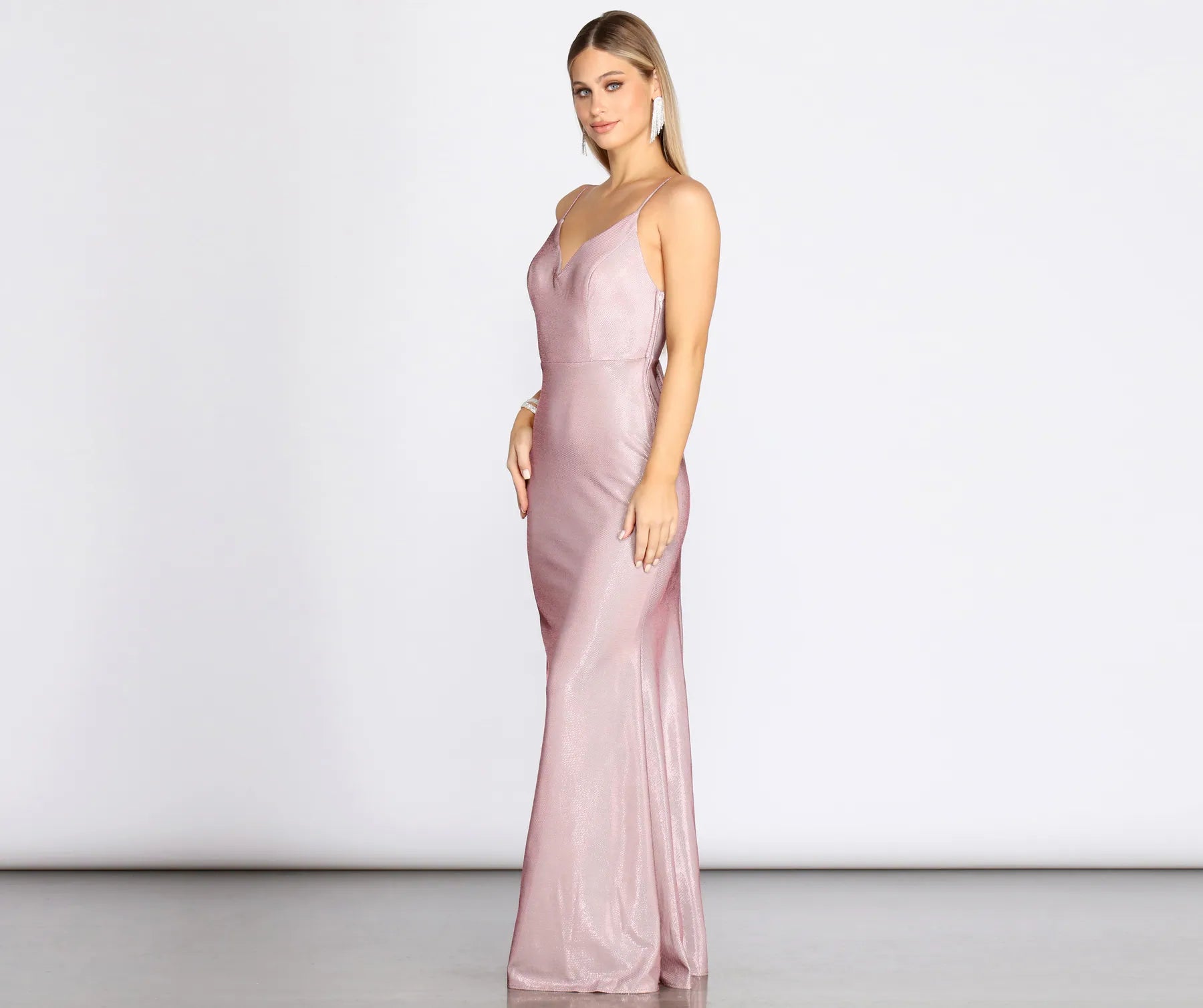 Tara Formal Knot Glitter Dress - Image 3
