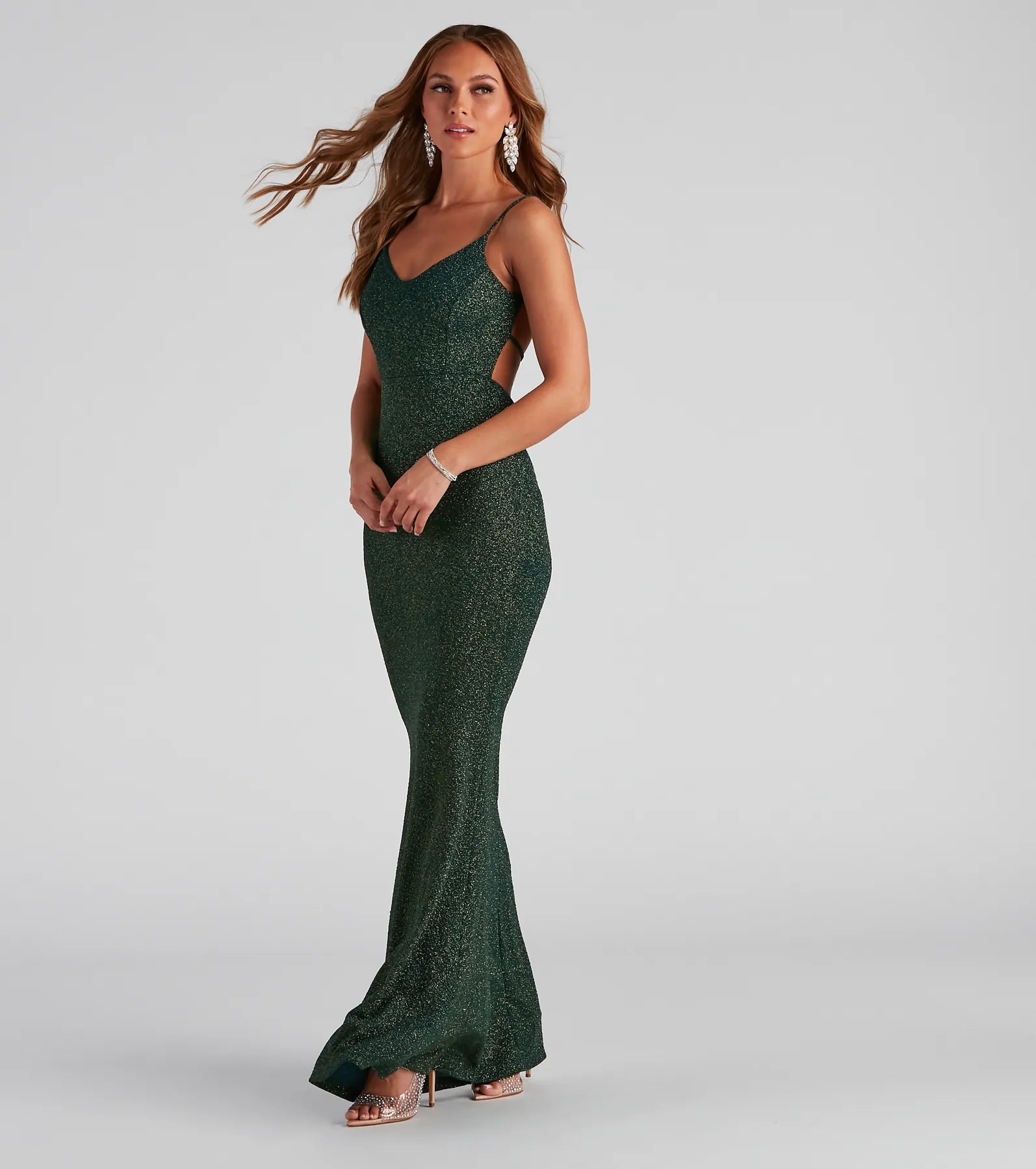 Irene Formal Backless Glitter Mermaid Dress - Image 6