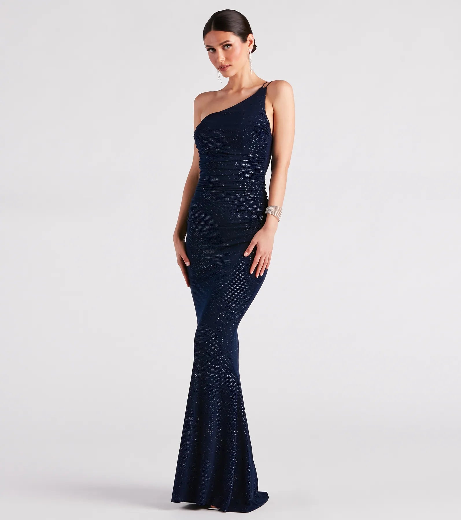 Maria Formal Glitter Open Back Mermaid Dress - Image 7