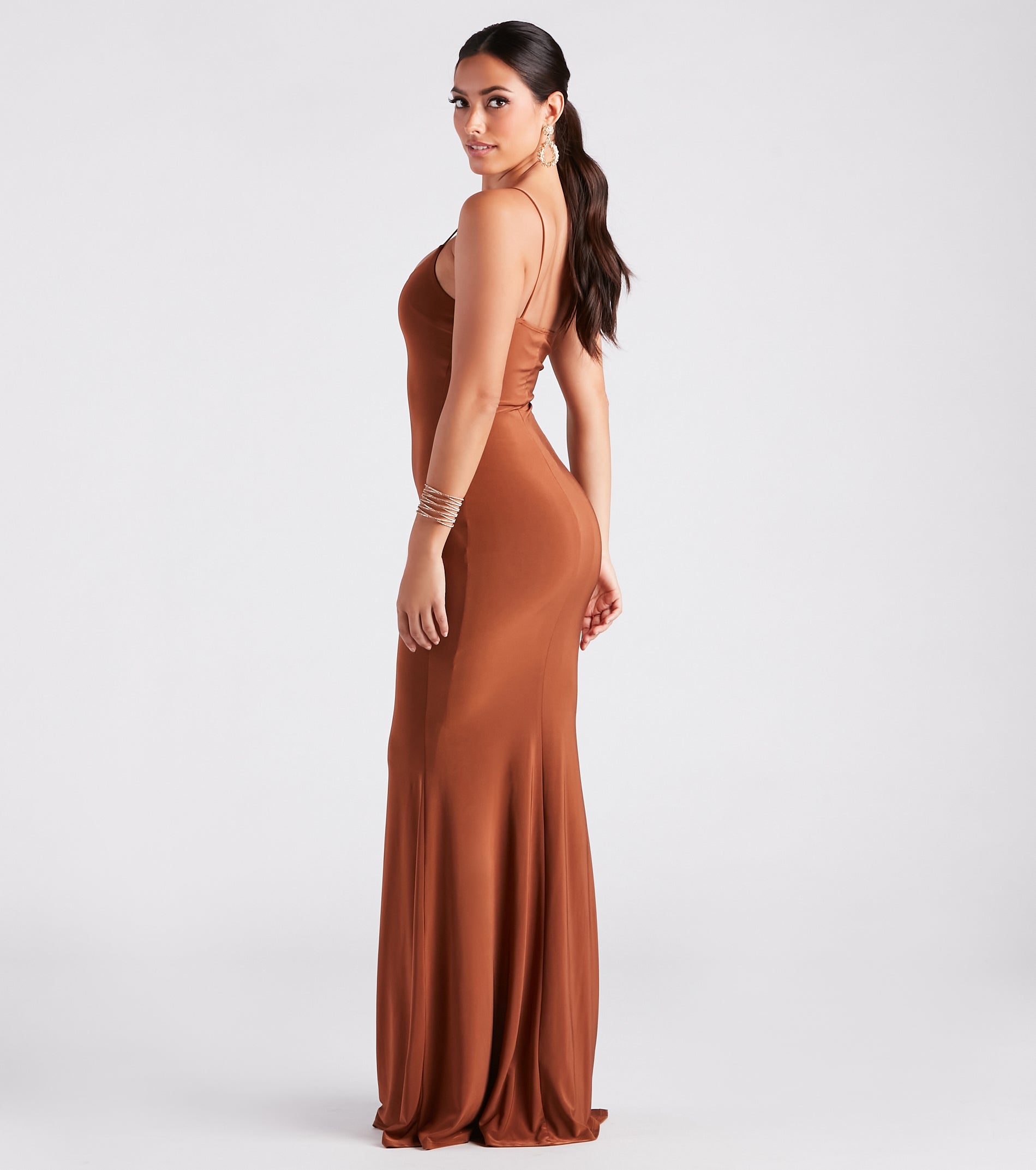 Kaitlyn Formal Square Neck Mermaid Long Dress - Image 2