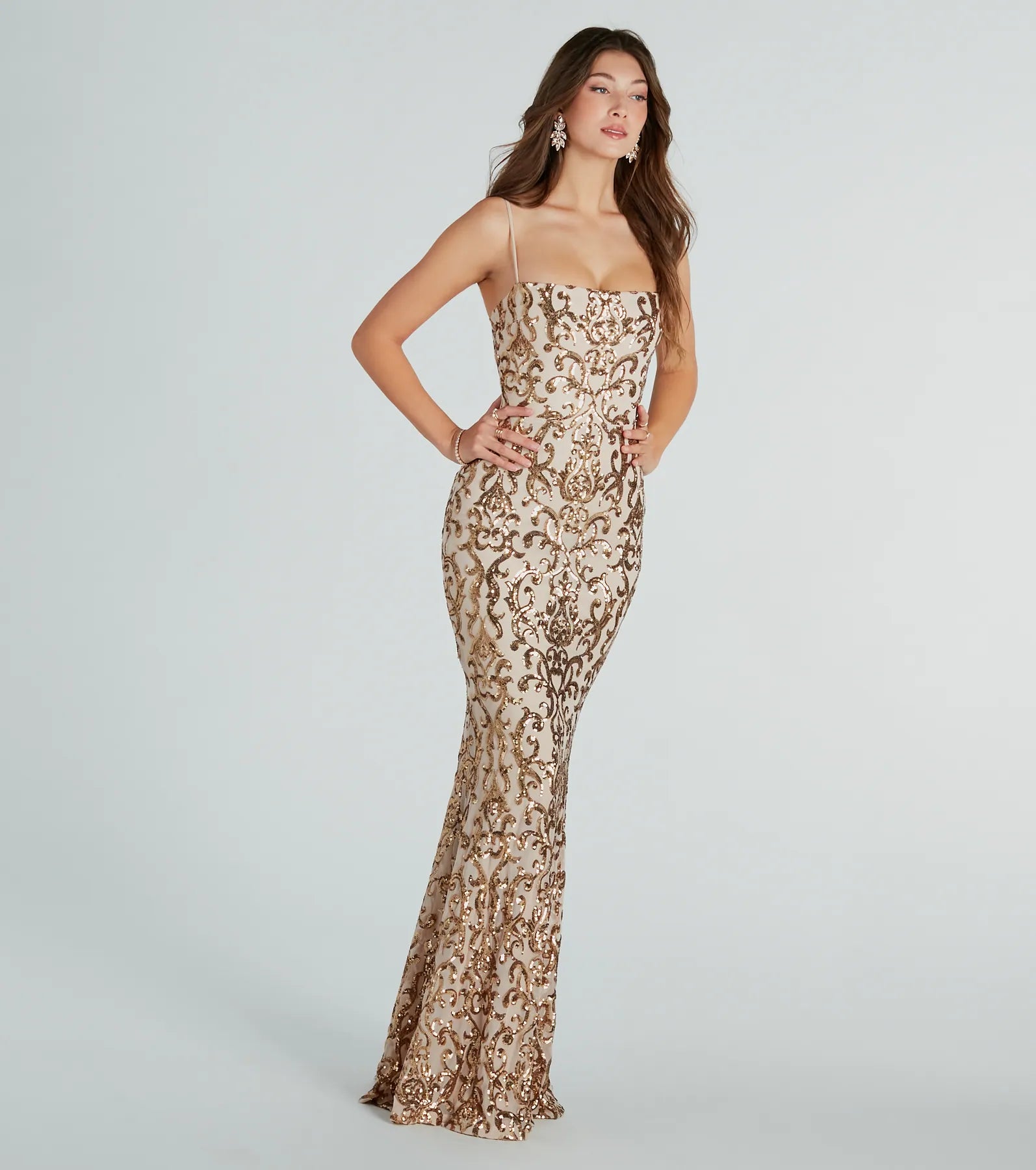 Noemi Formal Sequin A-Line Dress - Image 8