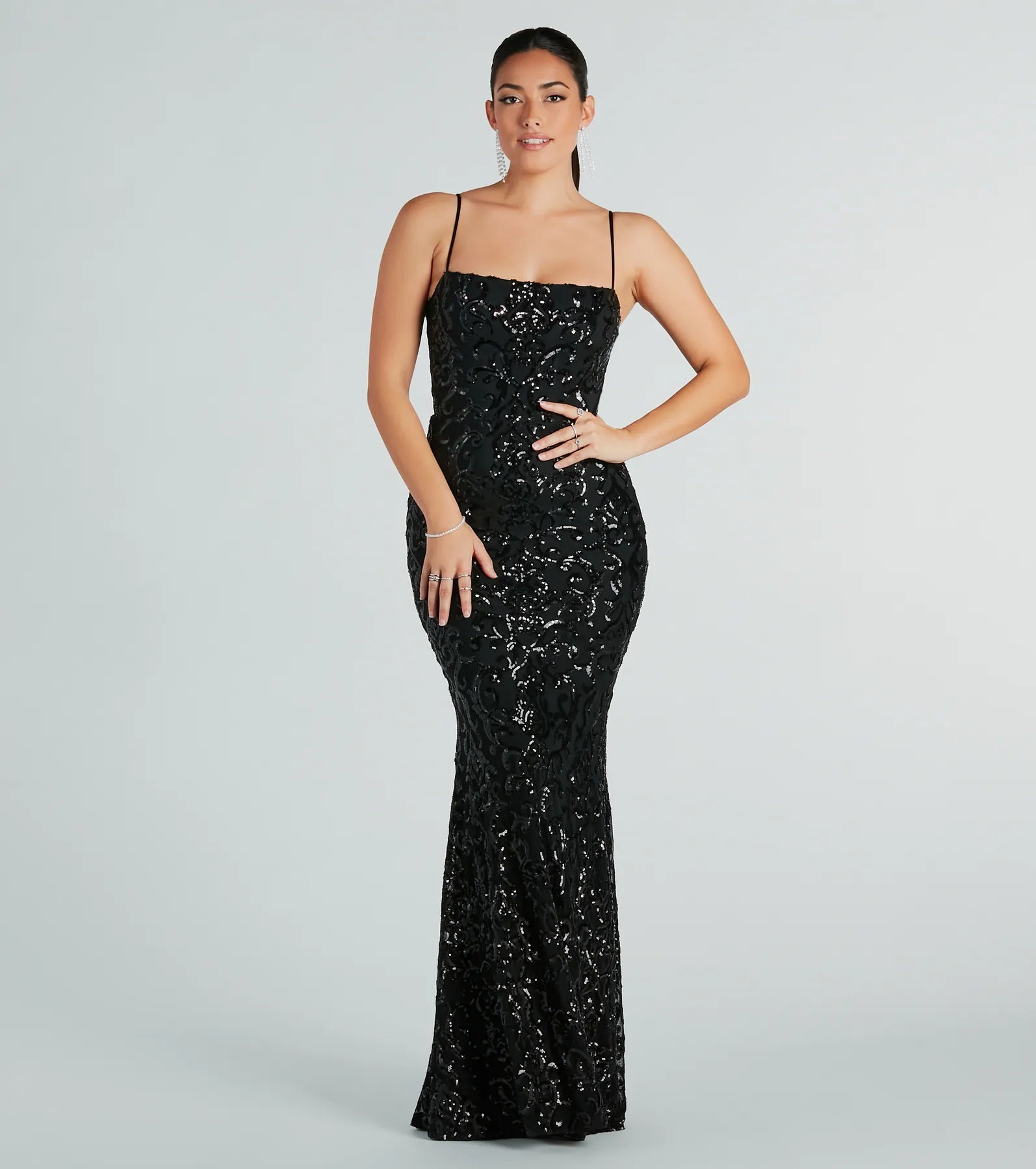 Noemi Formal Sequin A-Line Dress - Image 10