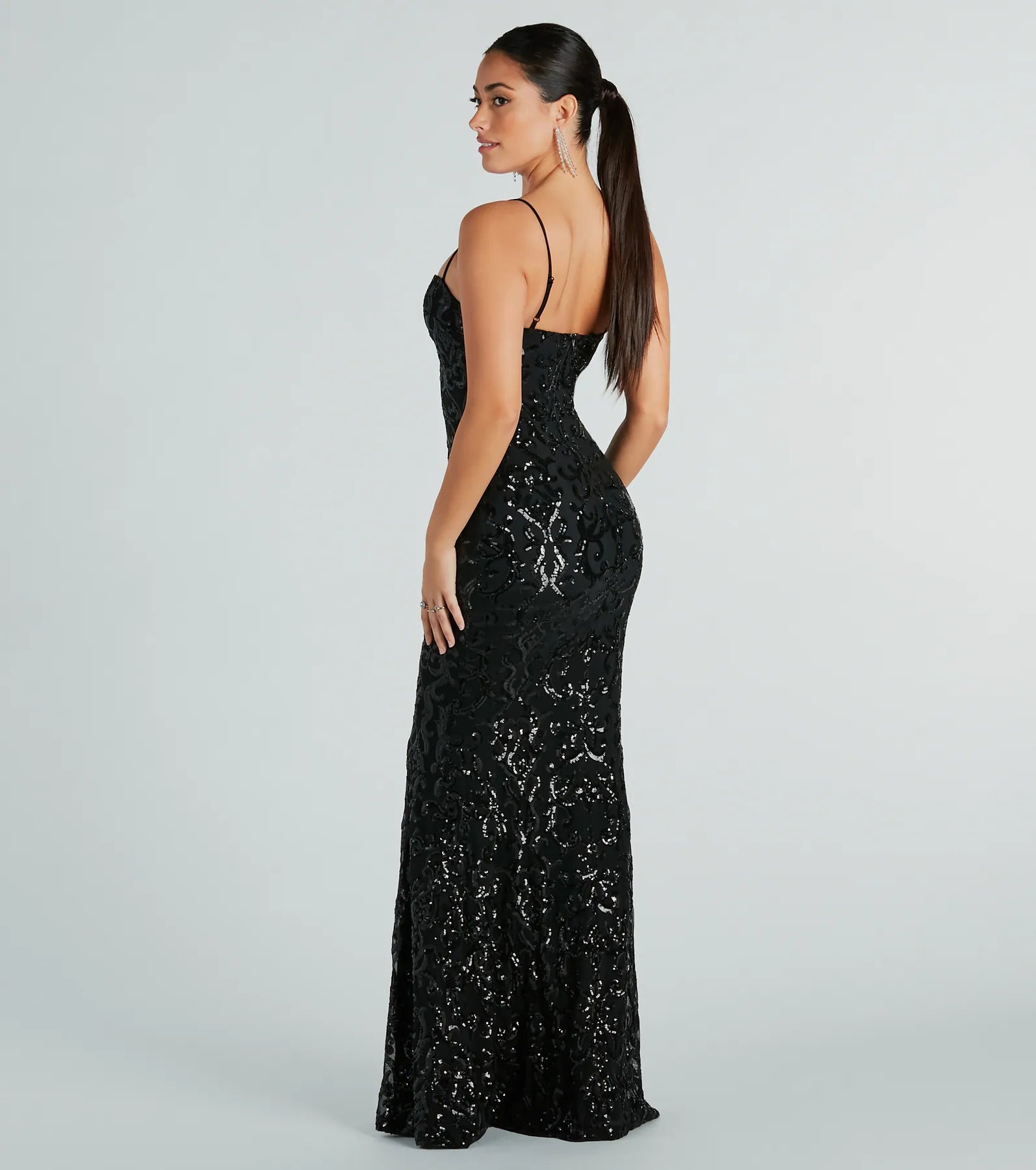 Noemi Formal Sequin A-Line Dress - Image 11