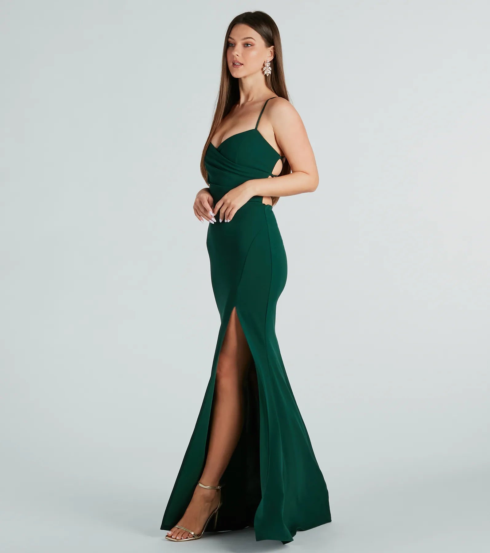 Laylah Formal Lace-Up Back Mermaid Dress - Image 3