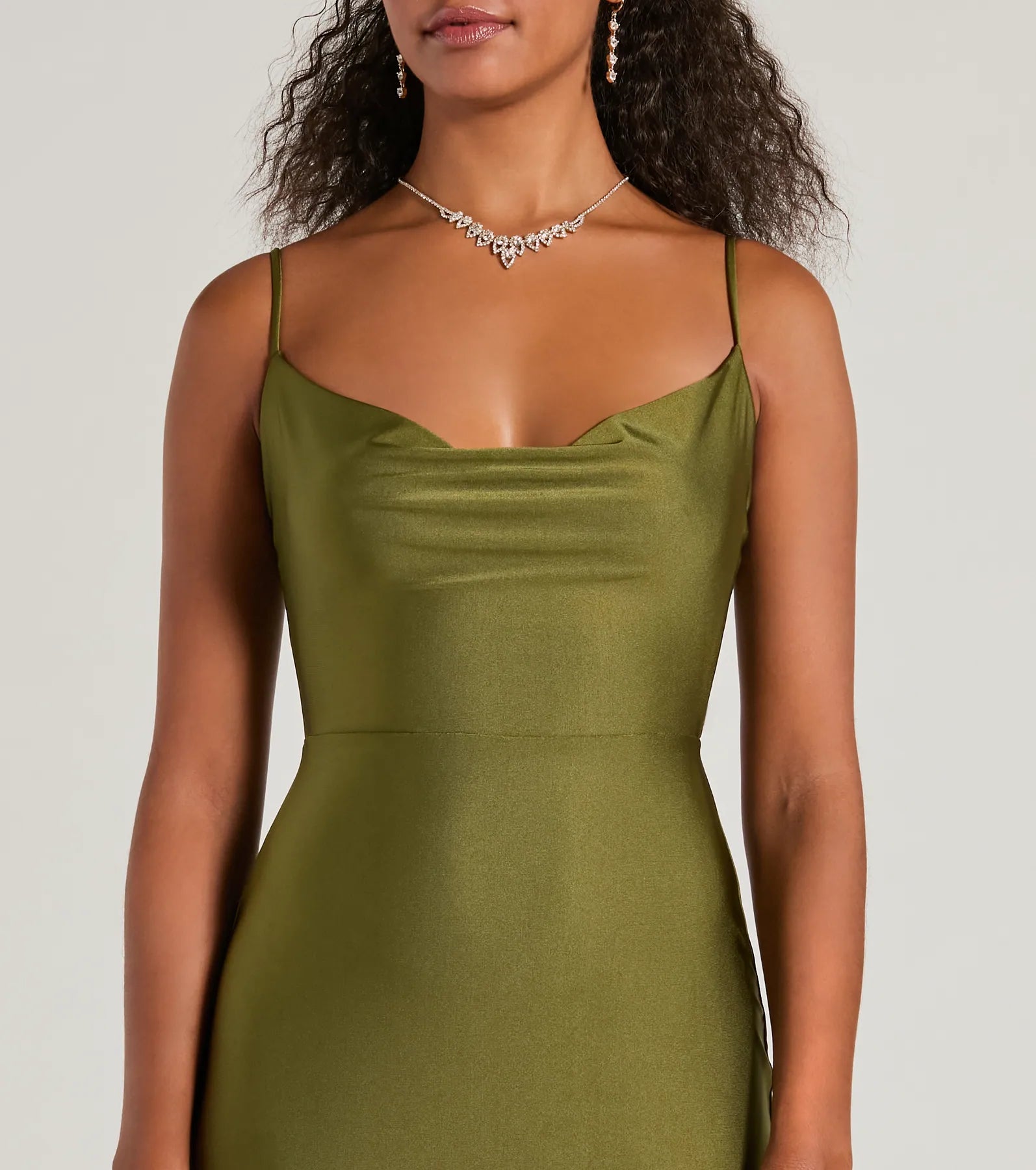 Virginia Cowl Neck Tie-Back Mermaid Formal Dress - Image 7