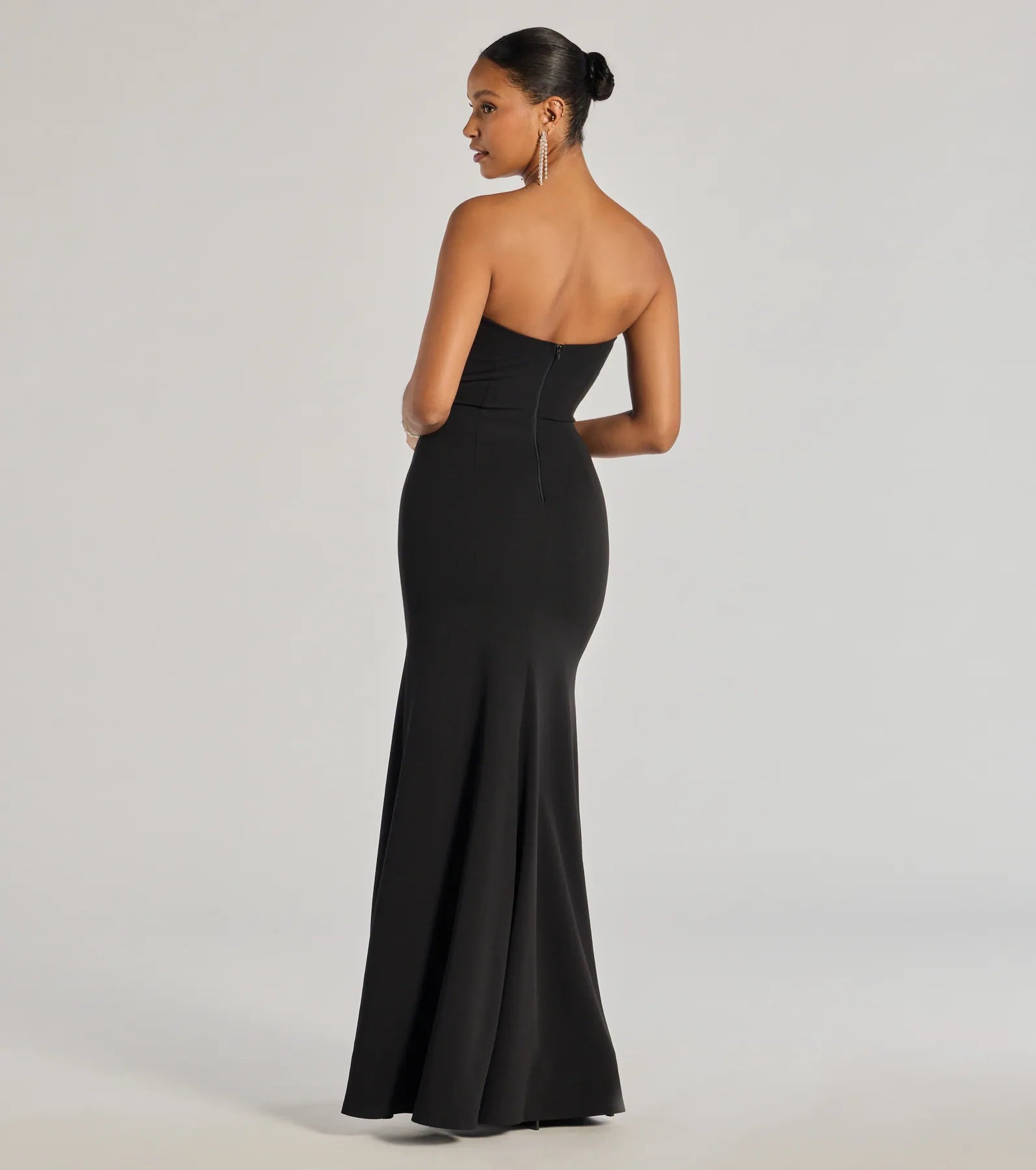 Aliana Strapless Corset Mermaid Dress - Image 2