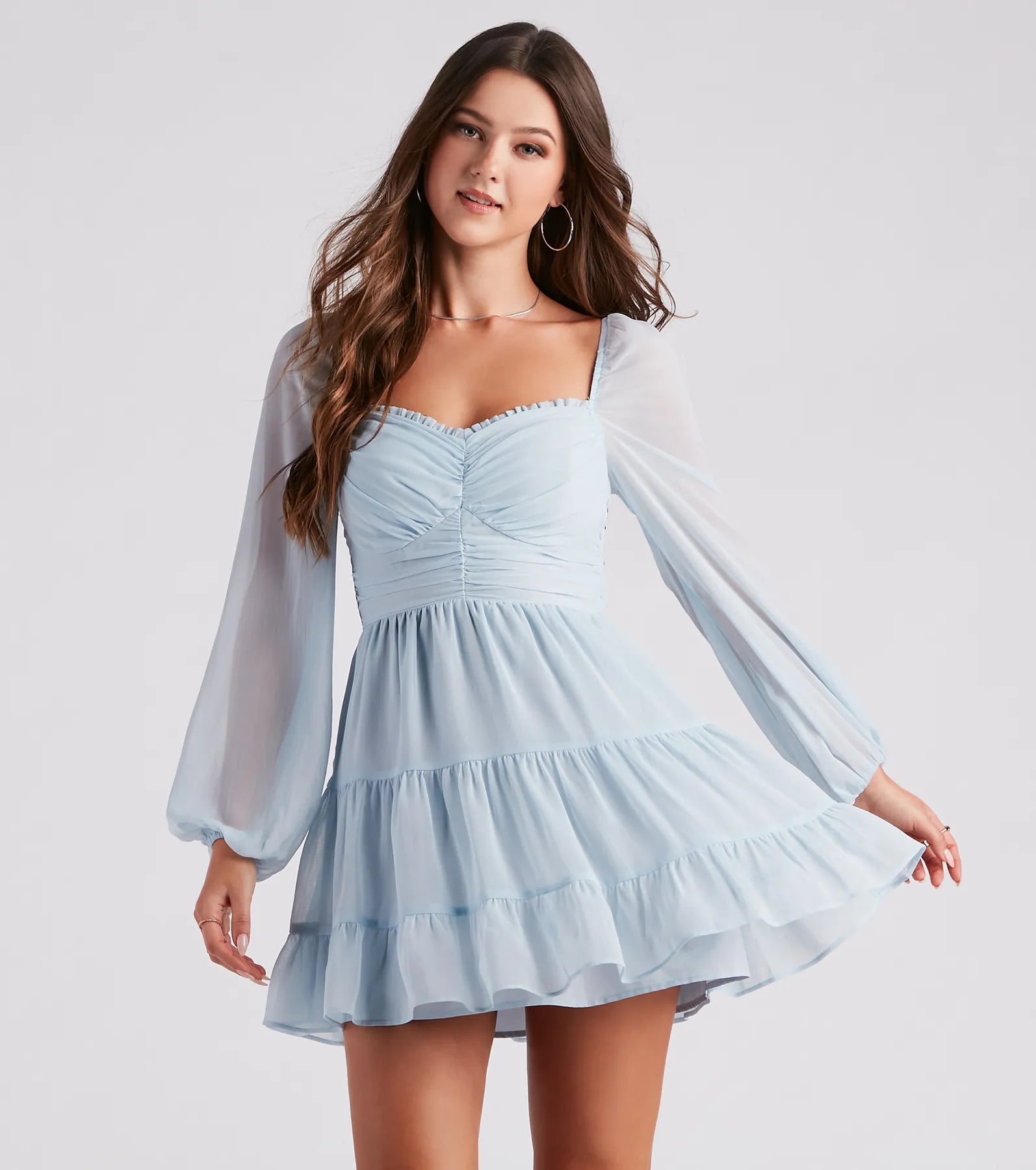 Effortless Muse Chiffon Skater Dress - Image 9