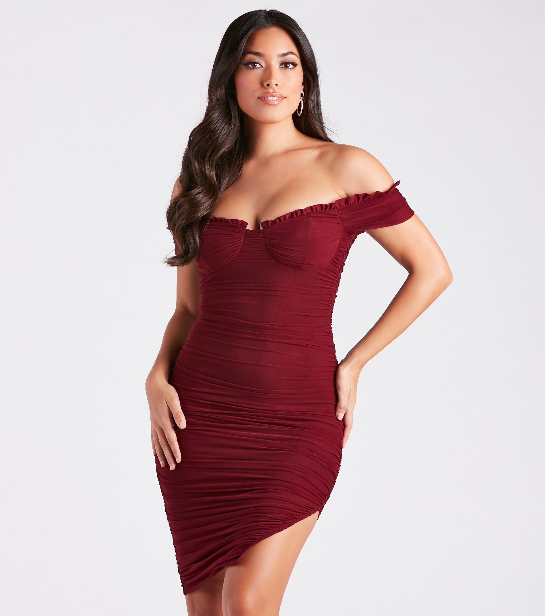 Sweet And Sultry Vibes Mesh Midi Dress - Image 23