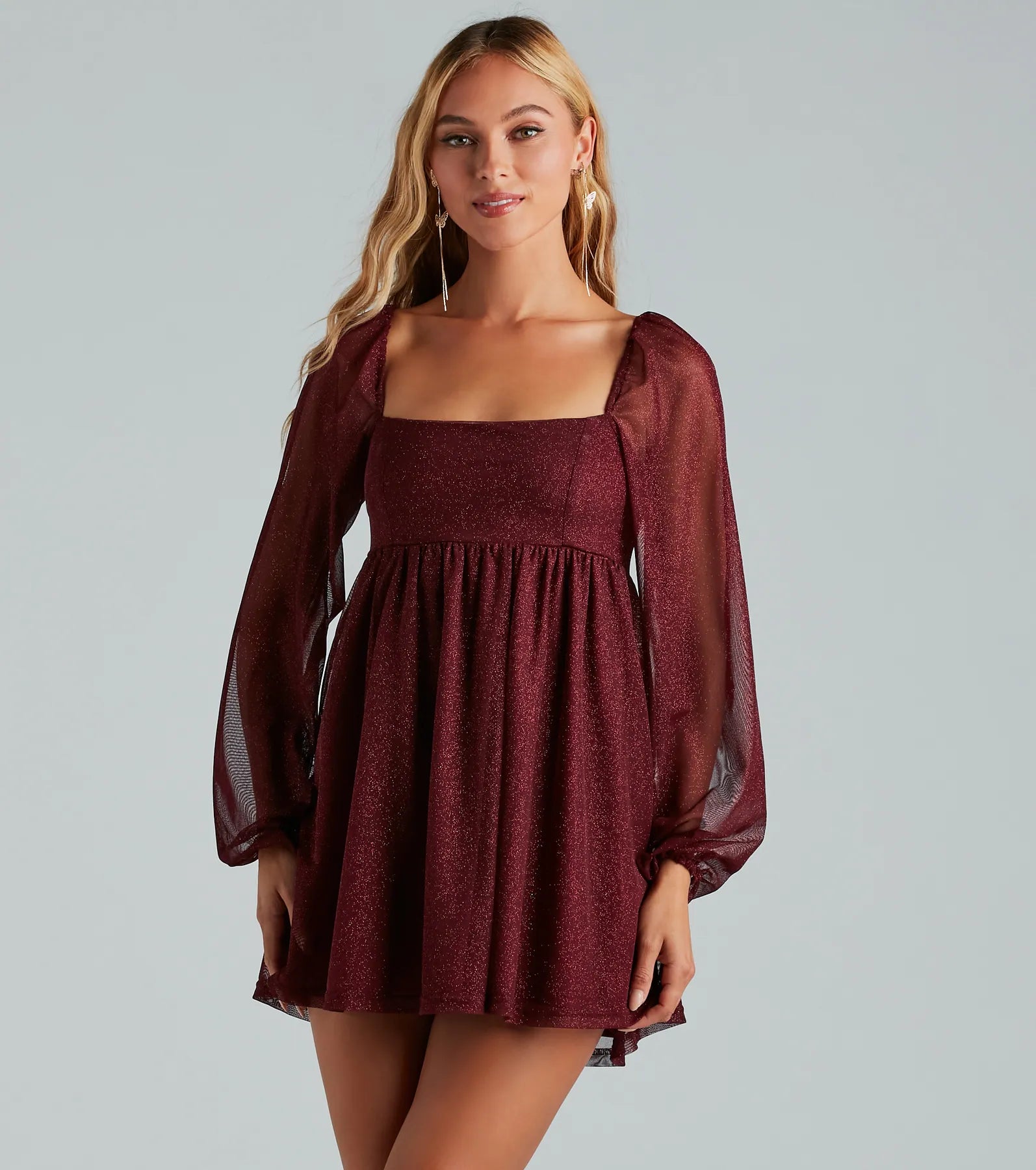 Countless Shine Glitter Skater Dress - Image 3