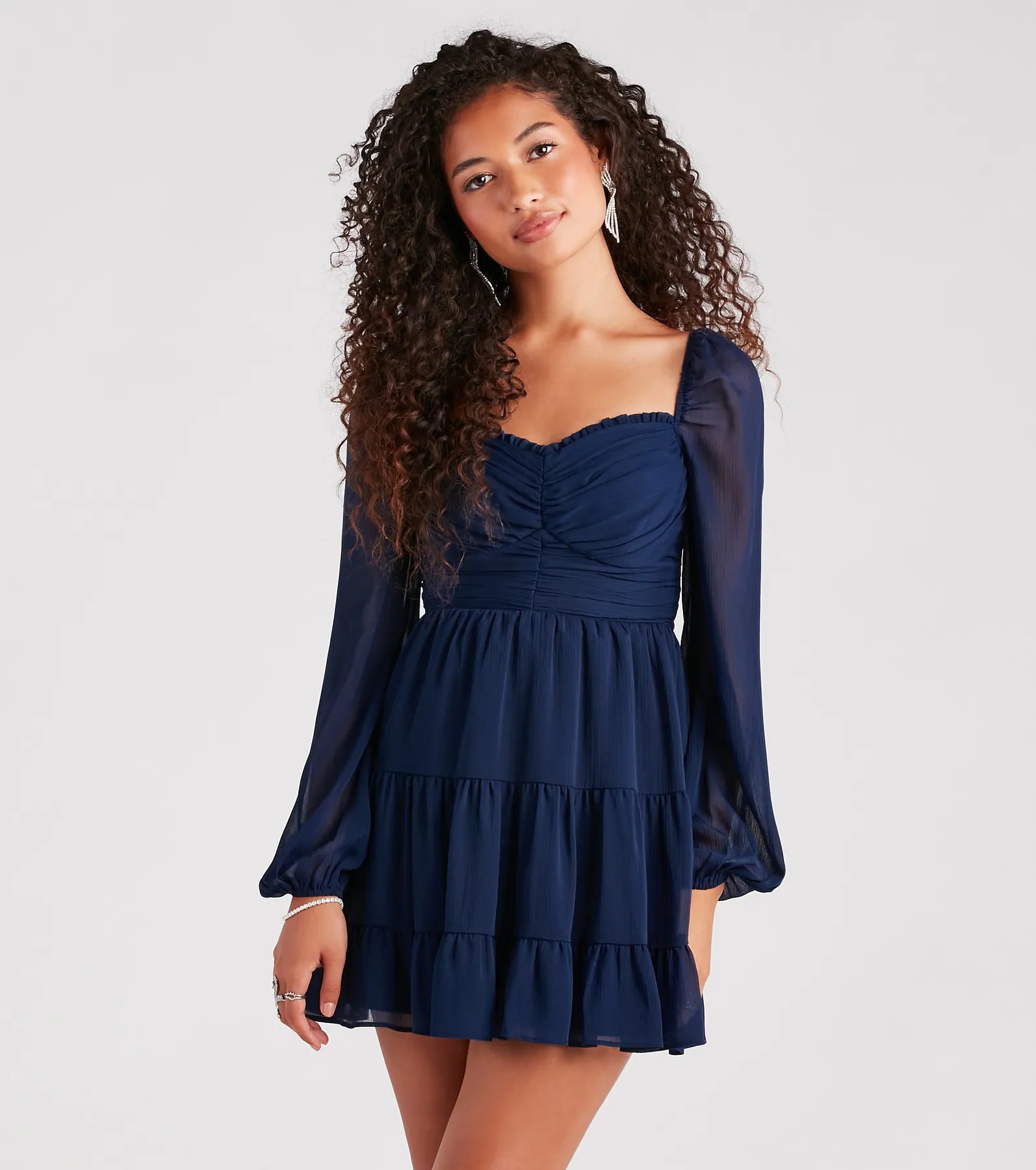 Effortless Muse Chiffon Skater Dress - Image 13