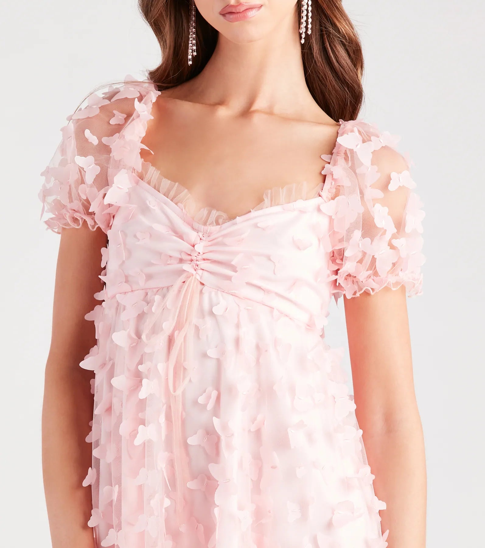 Wildest Dreams Butterfly Applique Babydoll Dress - Image 4