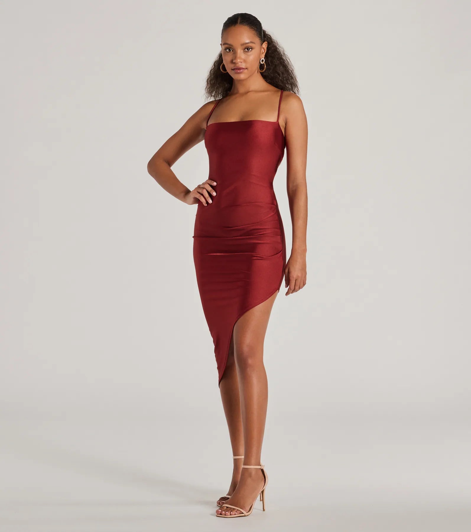 Love The Way Lace-Up Midi Dress - Image 12