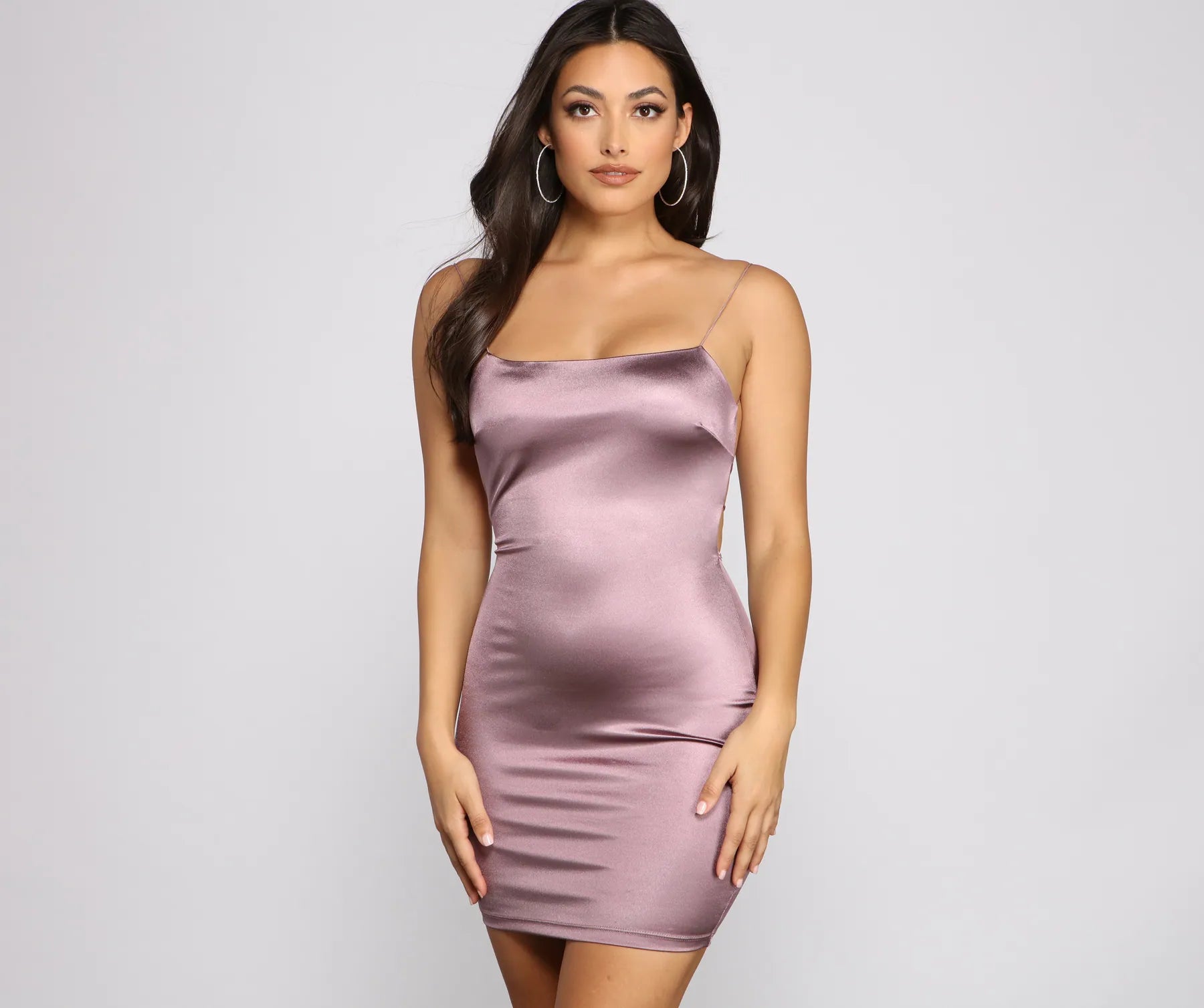 Sleek and Stunning Satin Mini Dress - Image 19