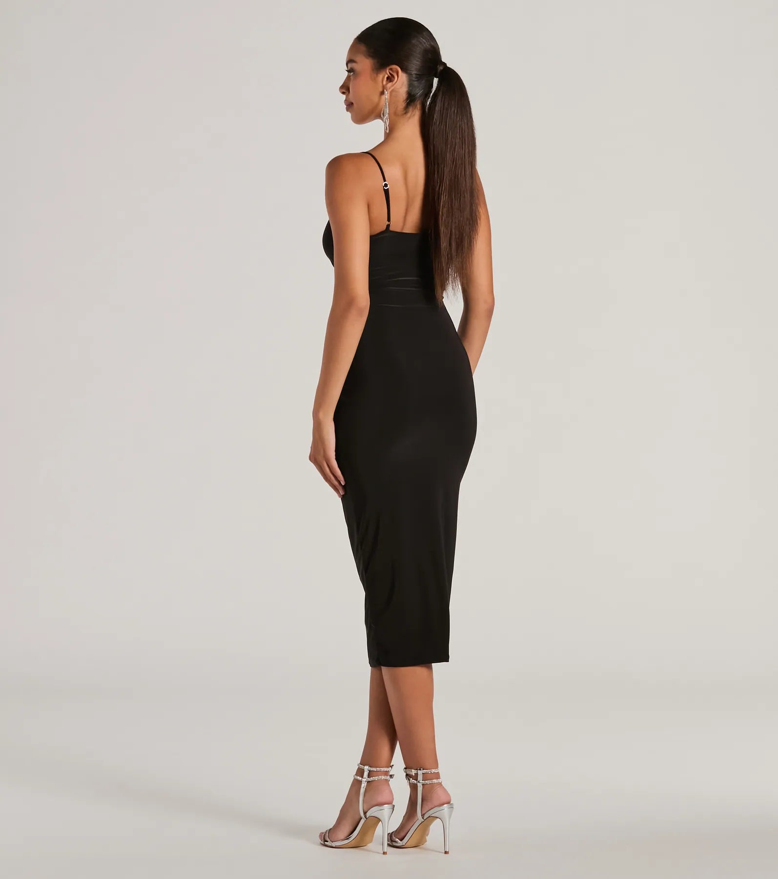 Treat Yourself Sleeveless Bow Cutout Midi Dress - Image 6