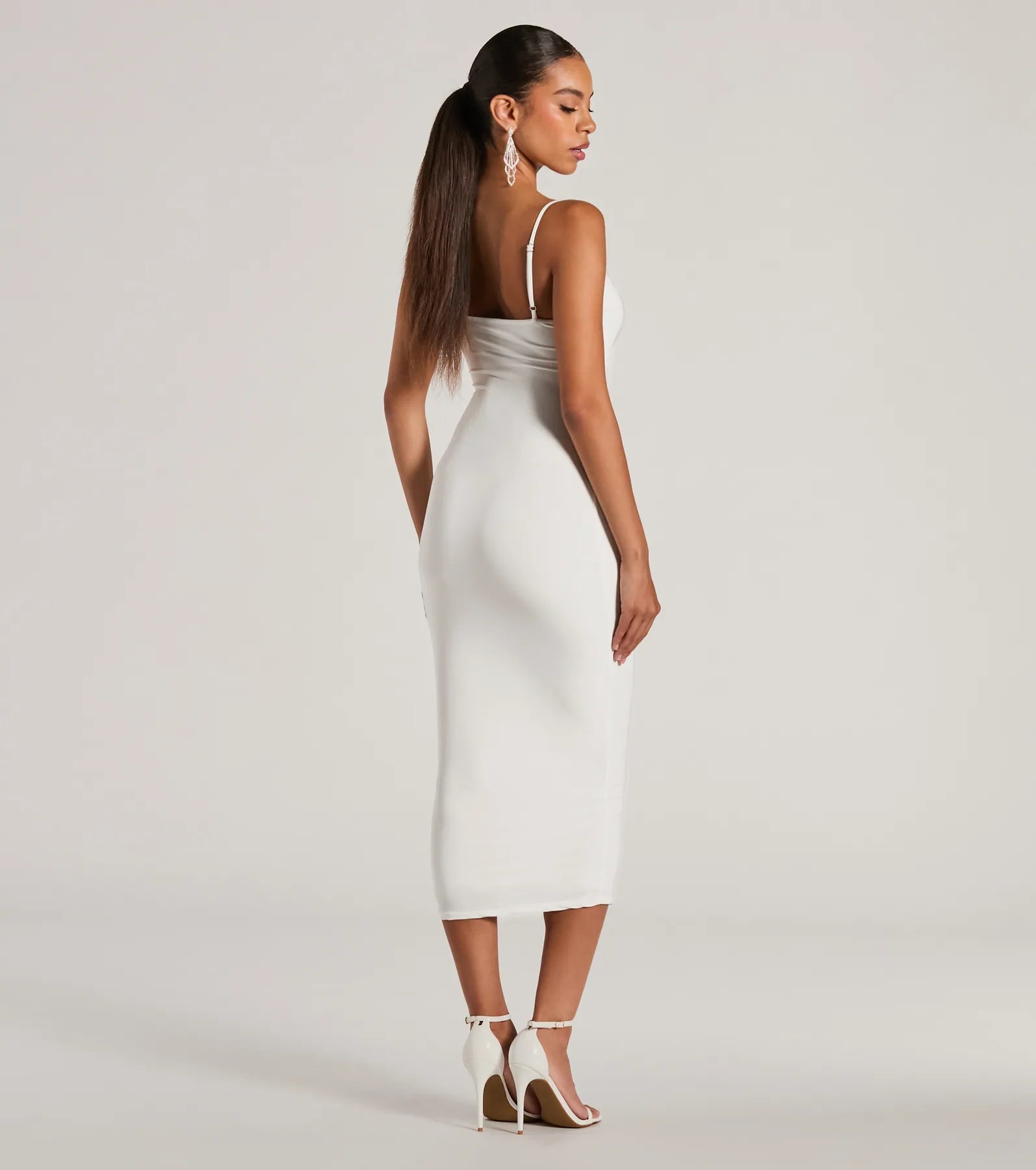Treat Yourself Sleeveless Bow Cutout Midi Dress - Image 2