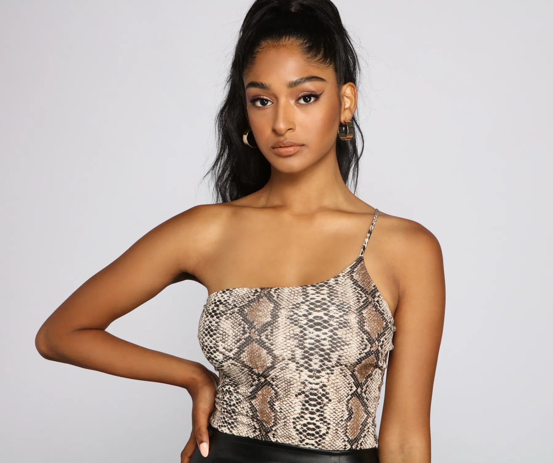 Sassy Stunner Snake Print Bodysuit - Image 4