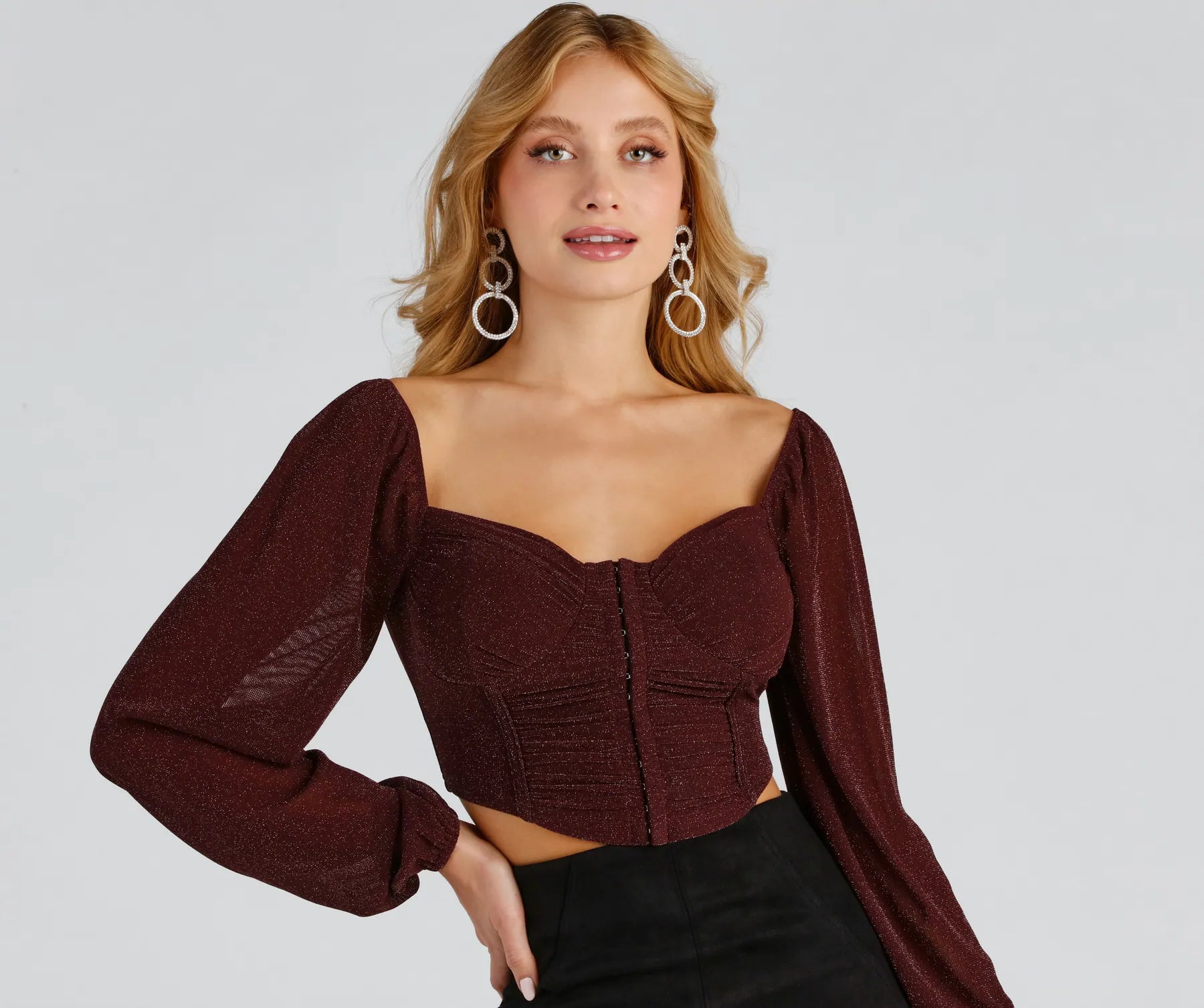 Be Mine Sparkle Knit Bustier - Image 5