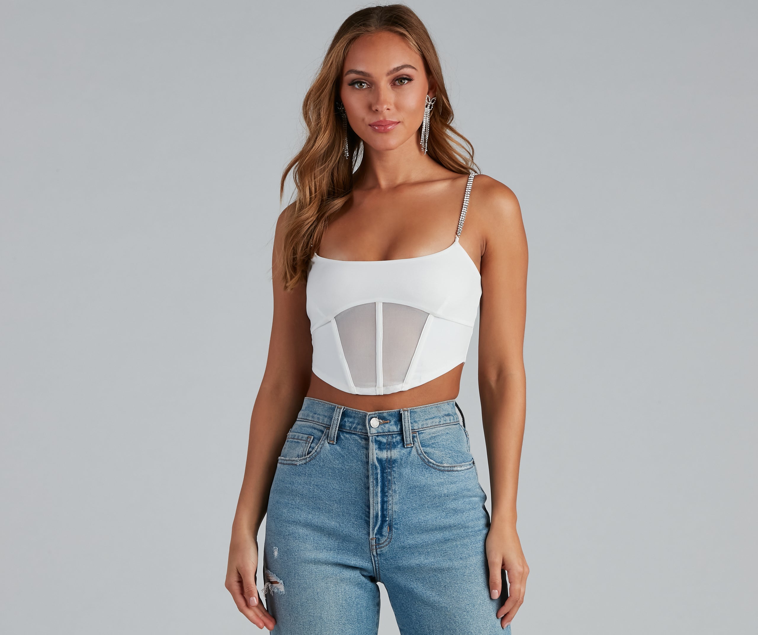 Step Up The Glam Cropped Bustier - Image 5
