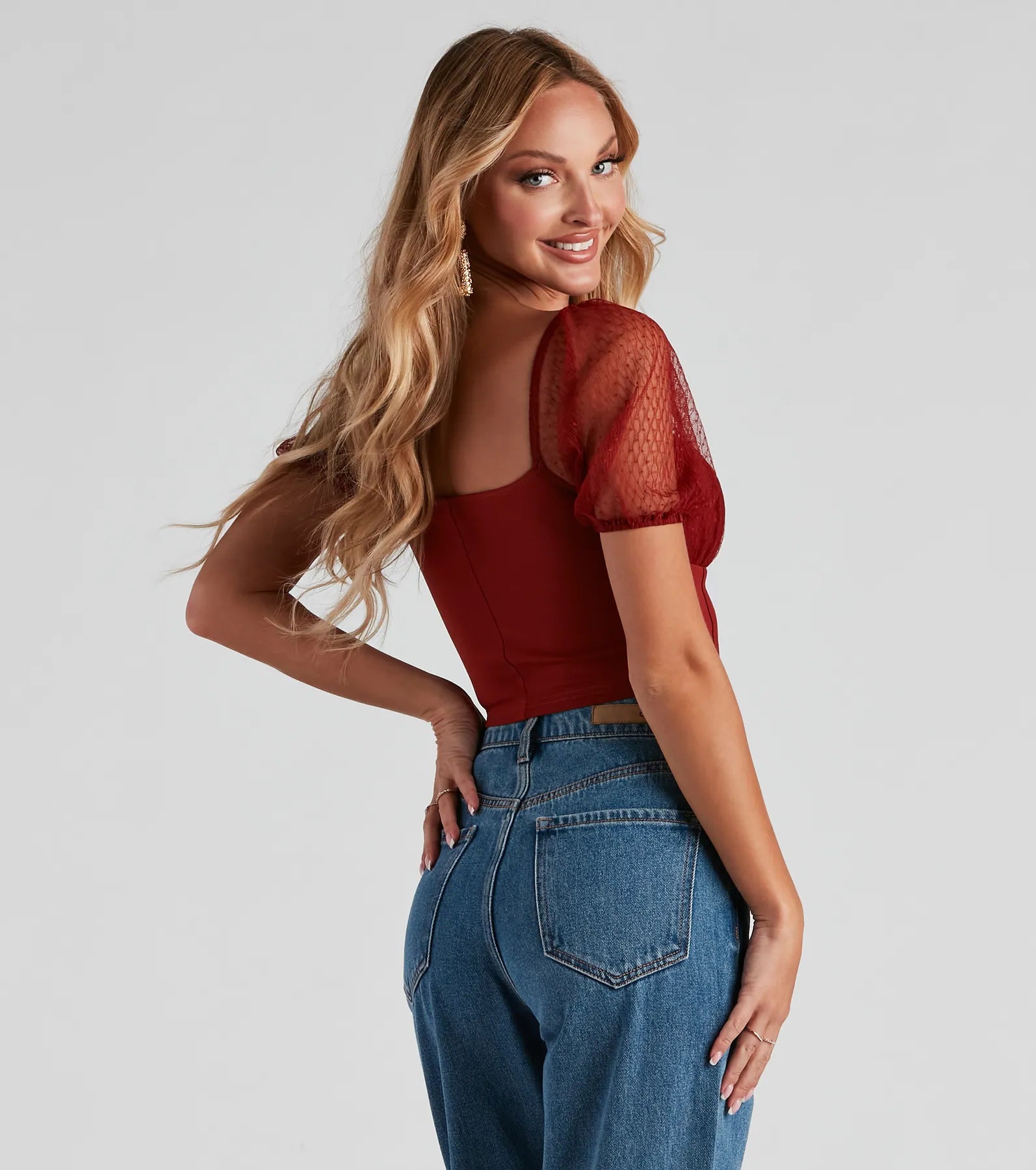 Total Sweetheart Puff Sleeve Corset Top - Image 10
