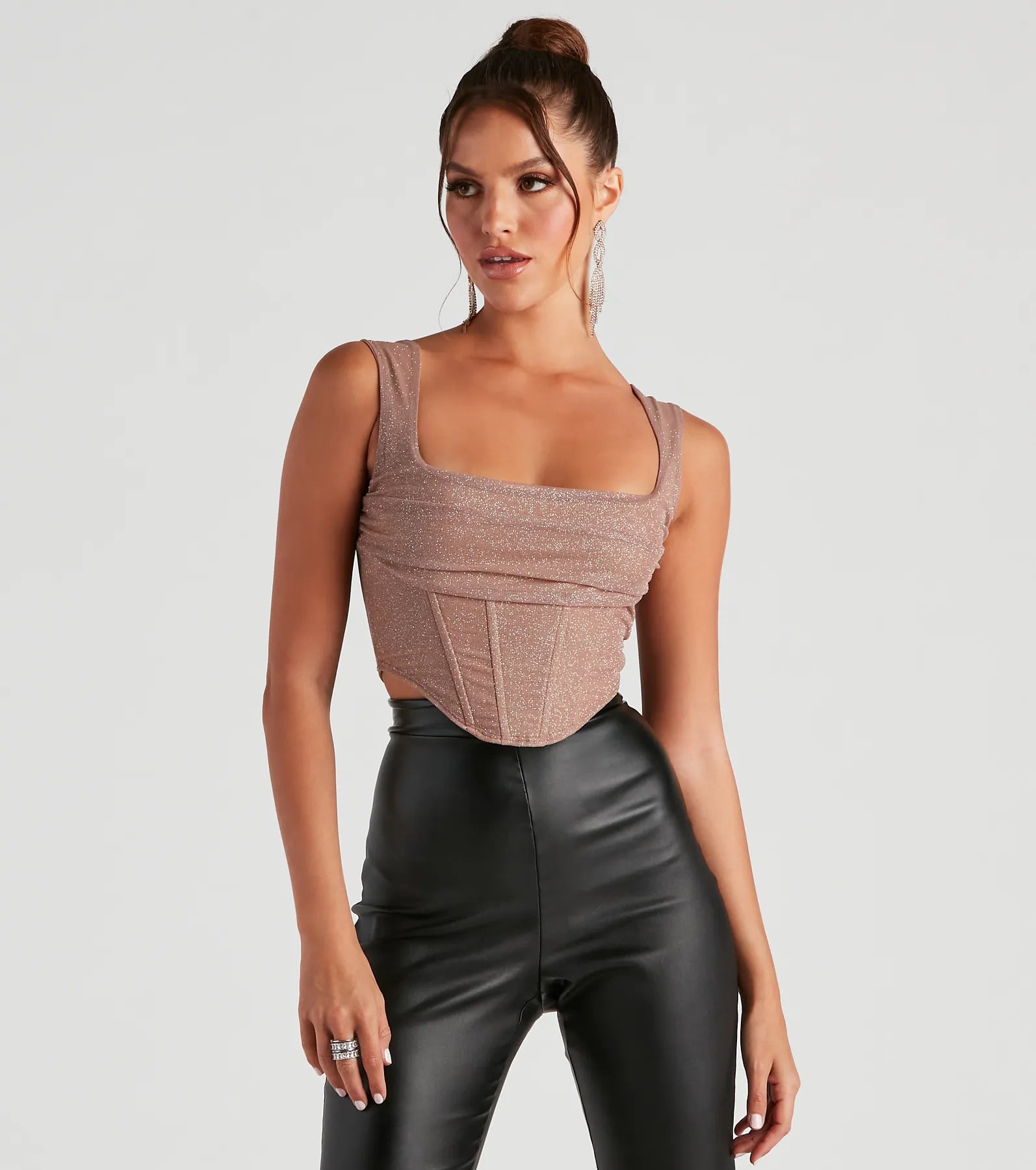 Dream In Glitter Mesh Bustier - Image 5