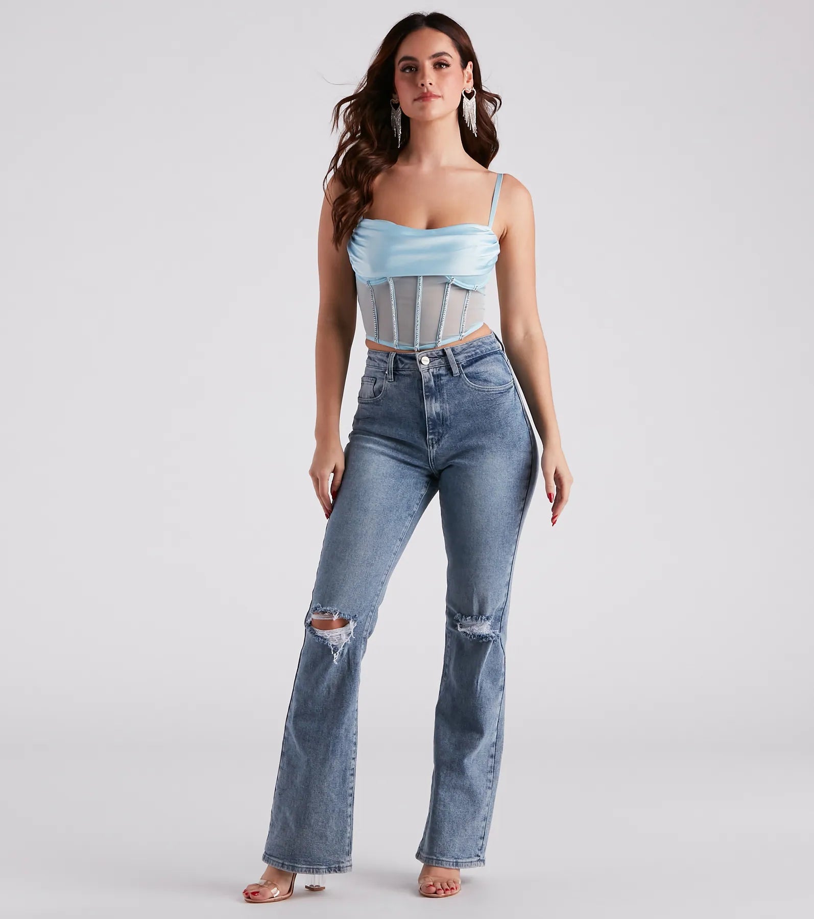 Major Glam Moves Rhinestone Bustier - Image 7