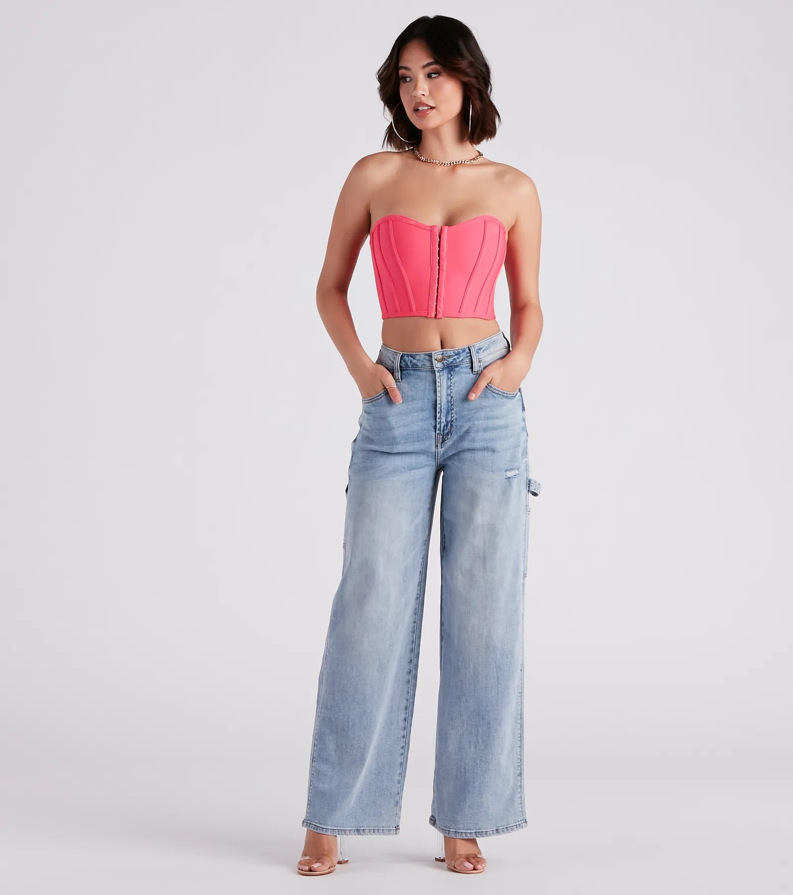 Flirt Alert Strapless Cropped Bustier - Image 7