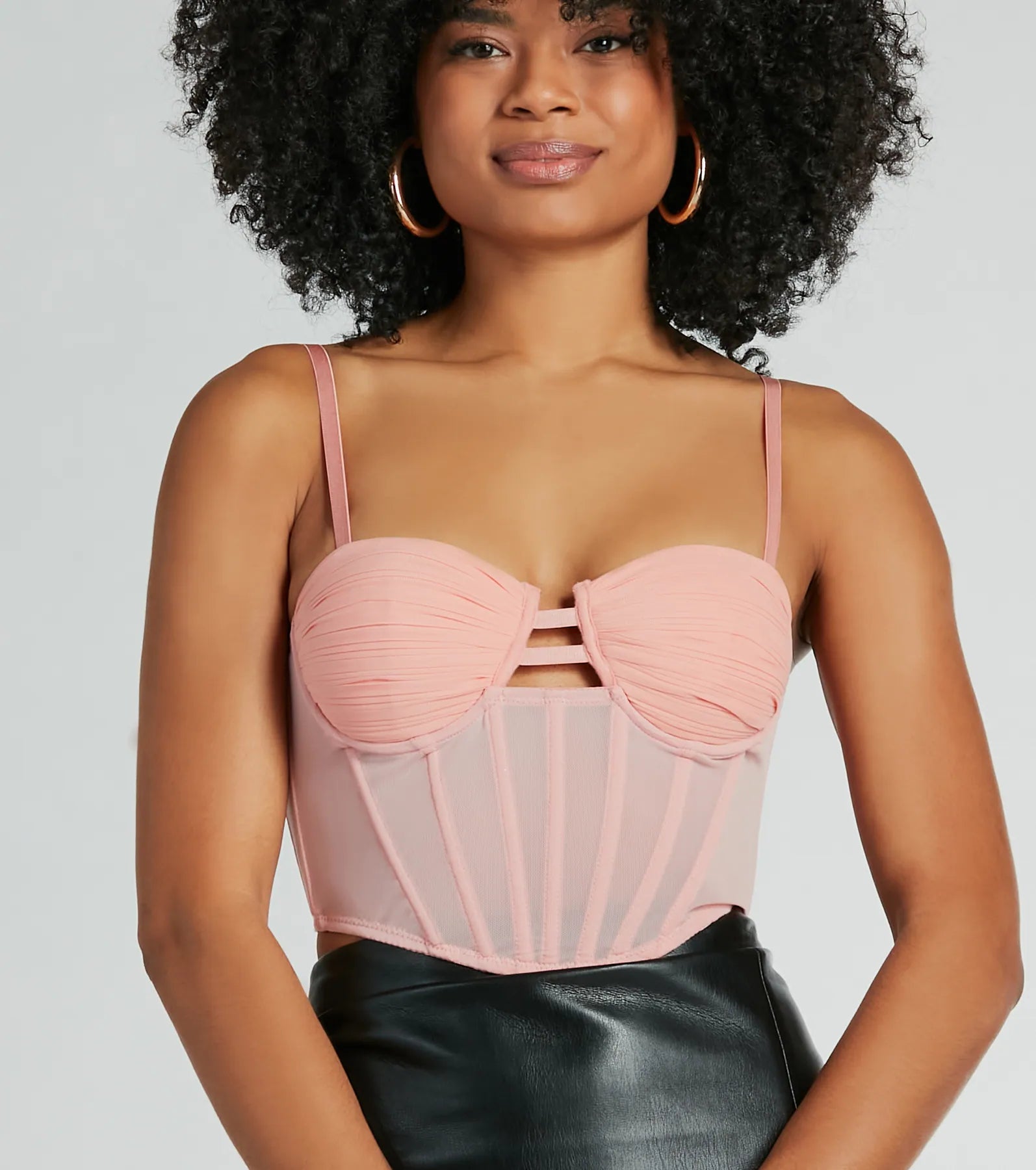 Sweet Affection Ruched Crop Bustier - Image 20