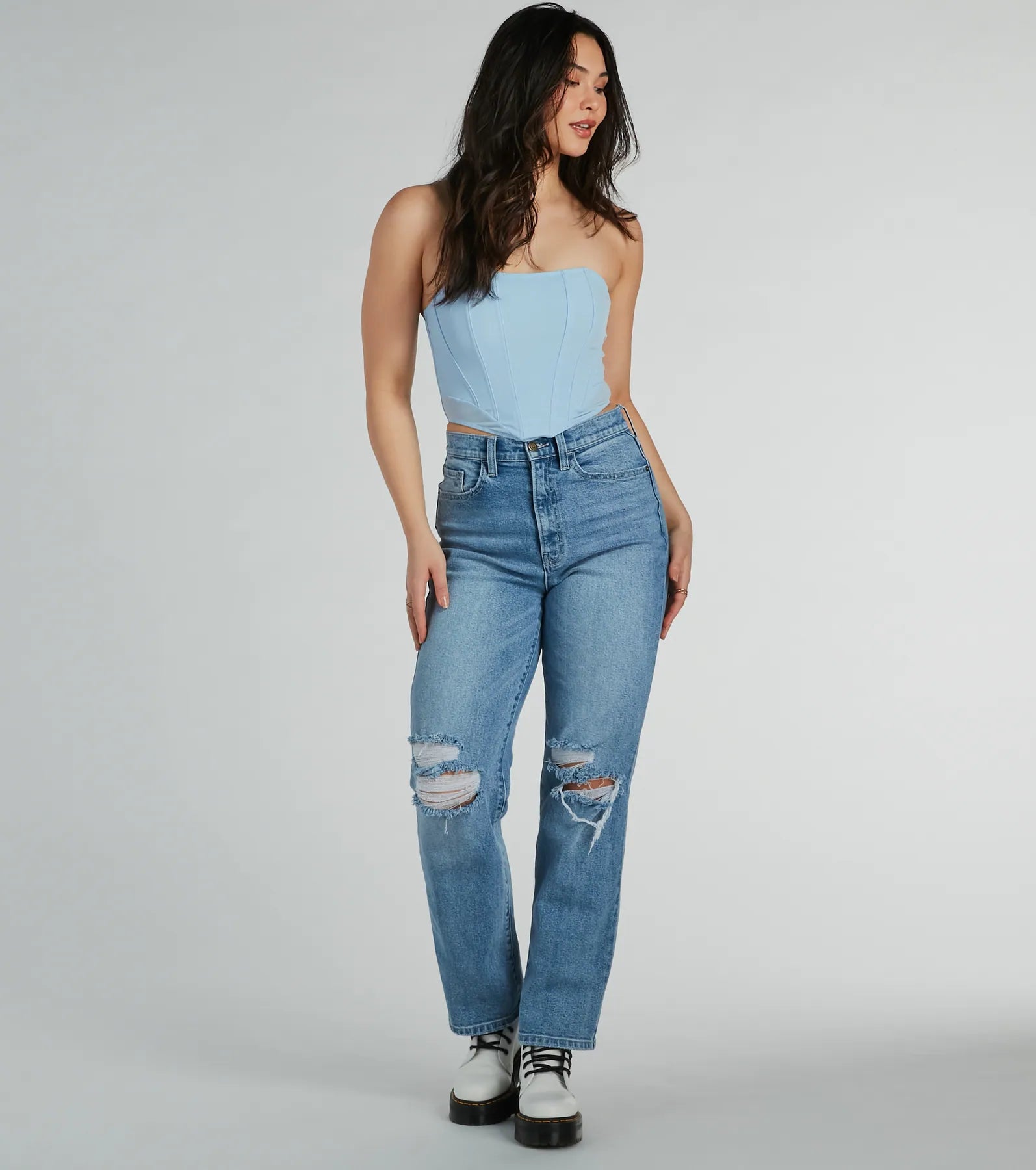 Night-Out Worthy Cropped Corset Top - Image 3