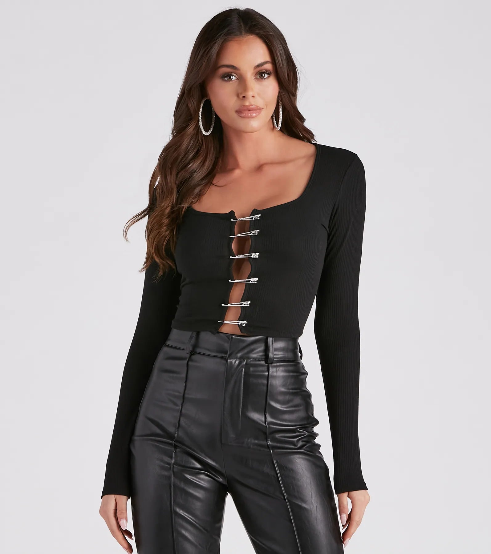 A Girls Gotta Shine Knit Crop Top - Image 5