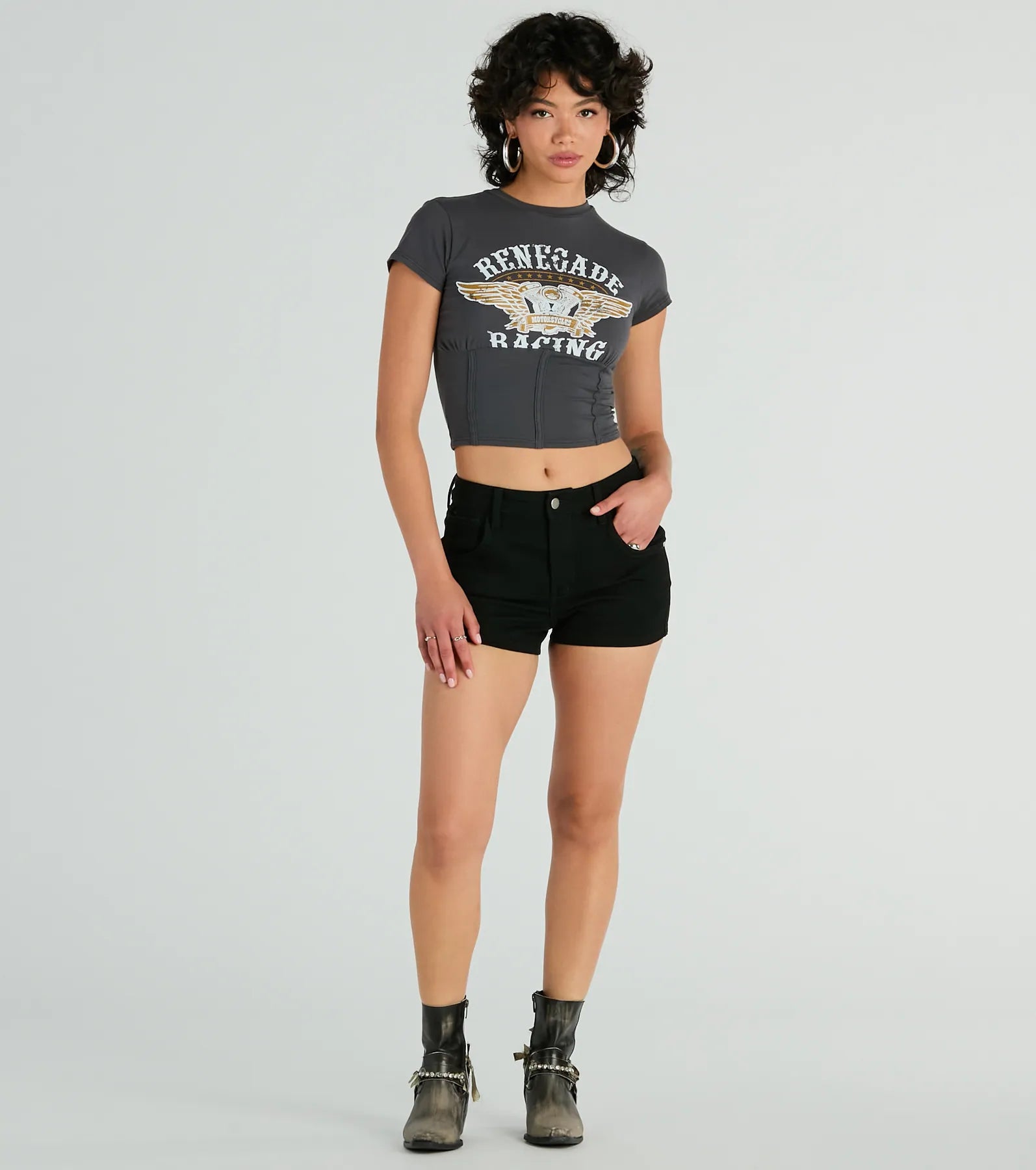 Renegade Racing Moto Corset Graphic Tee - Image 3