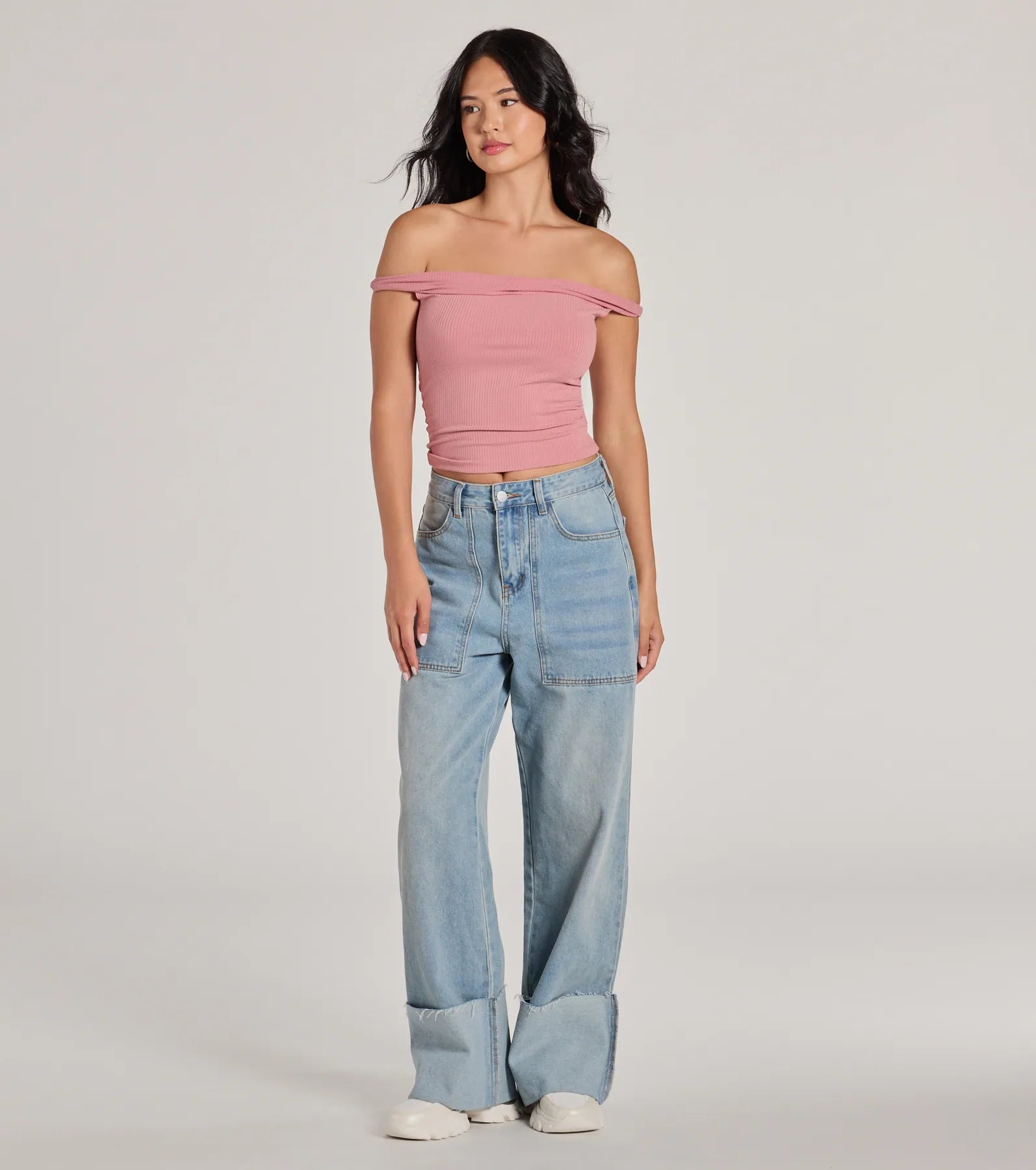 Nothing Sweeter Off-The-Shoulder Crop Top - Image 3