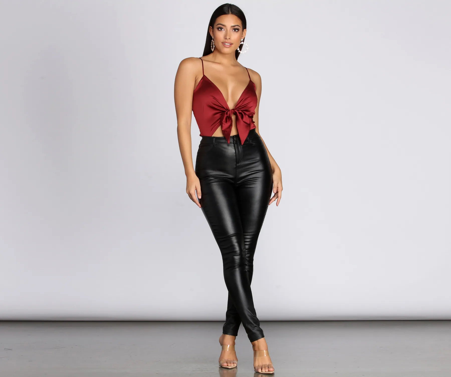 Sleek In Satin Bodysuit - Image 19