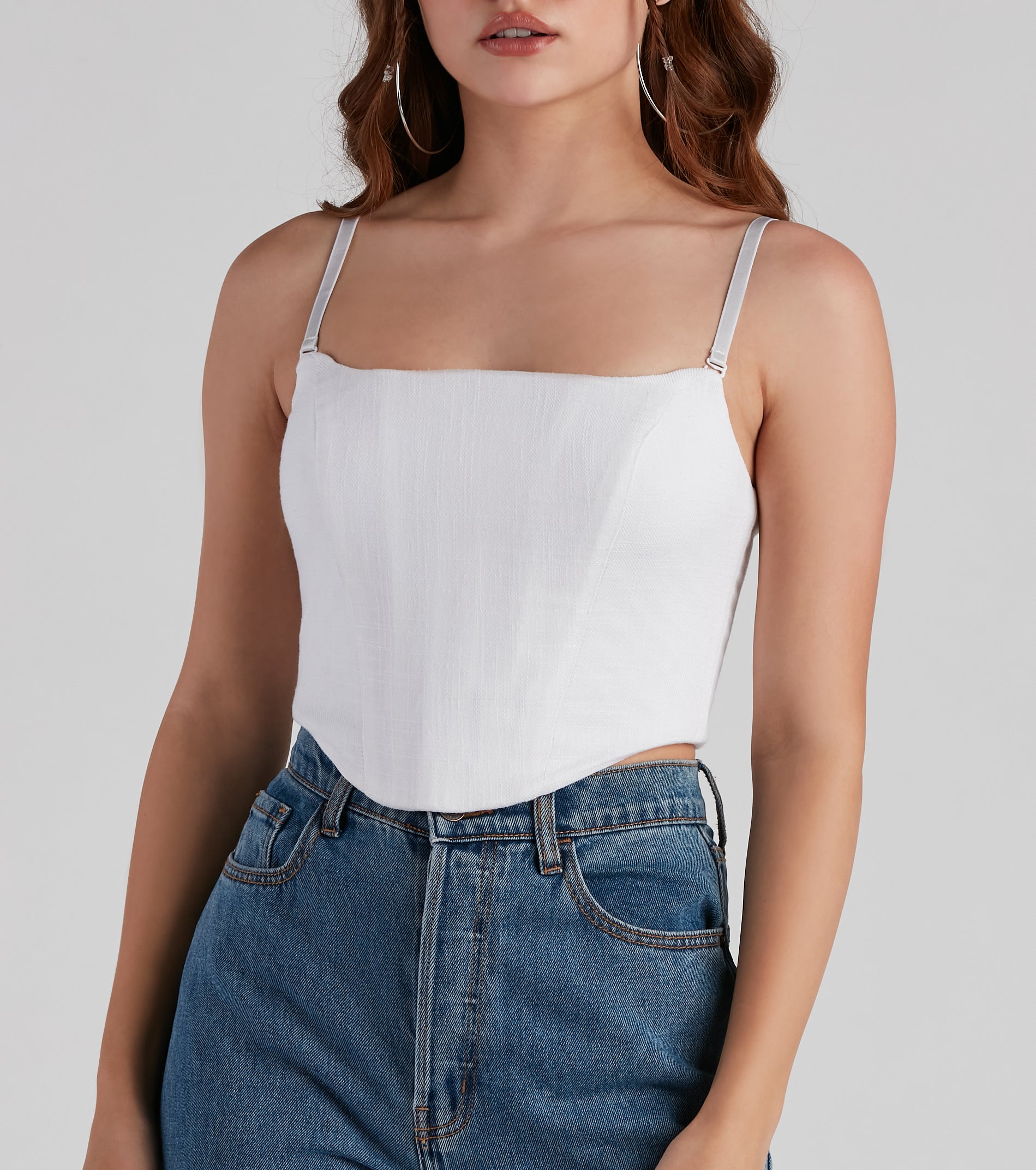 Sittin' Pretty Linen Bustier - Image 4