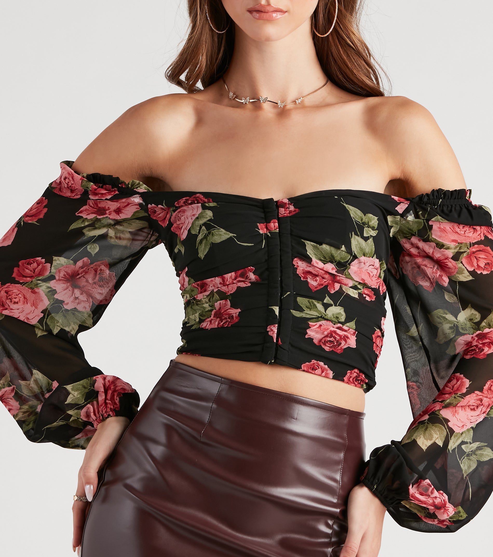 Amp Up The Romance Floral Corset Top - Image 4