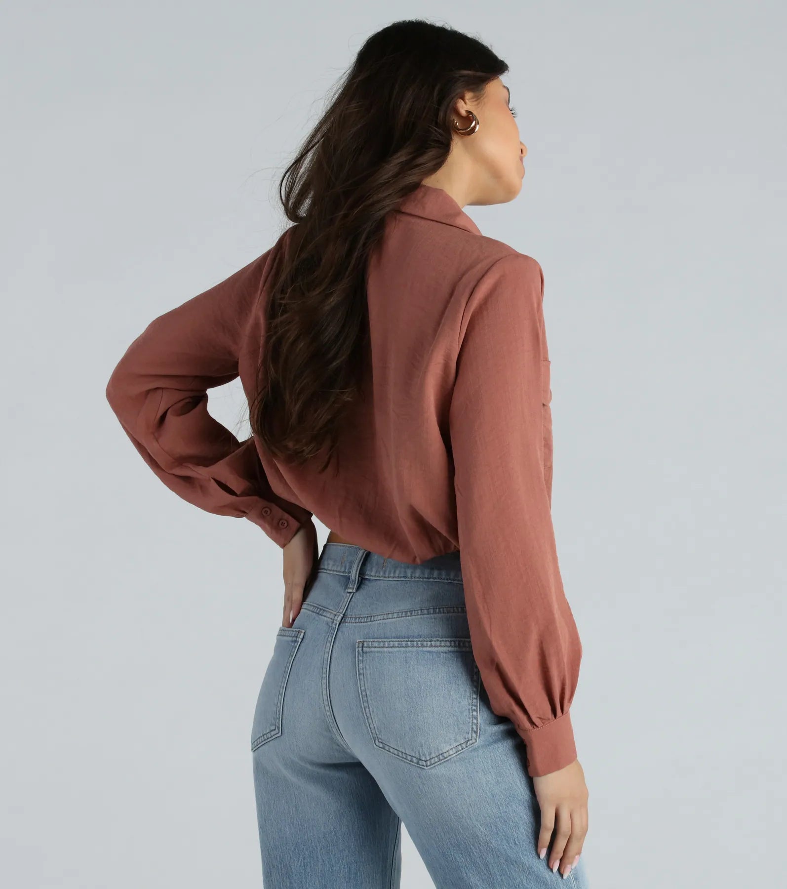 Endless Possibility Surplice Crop Blouse - Image 6