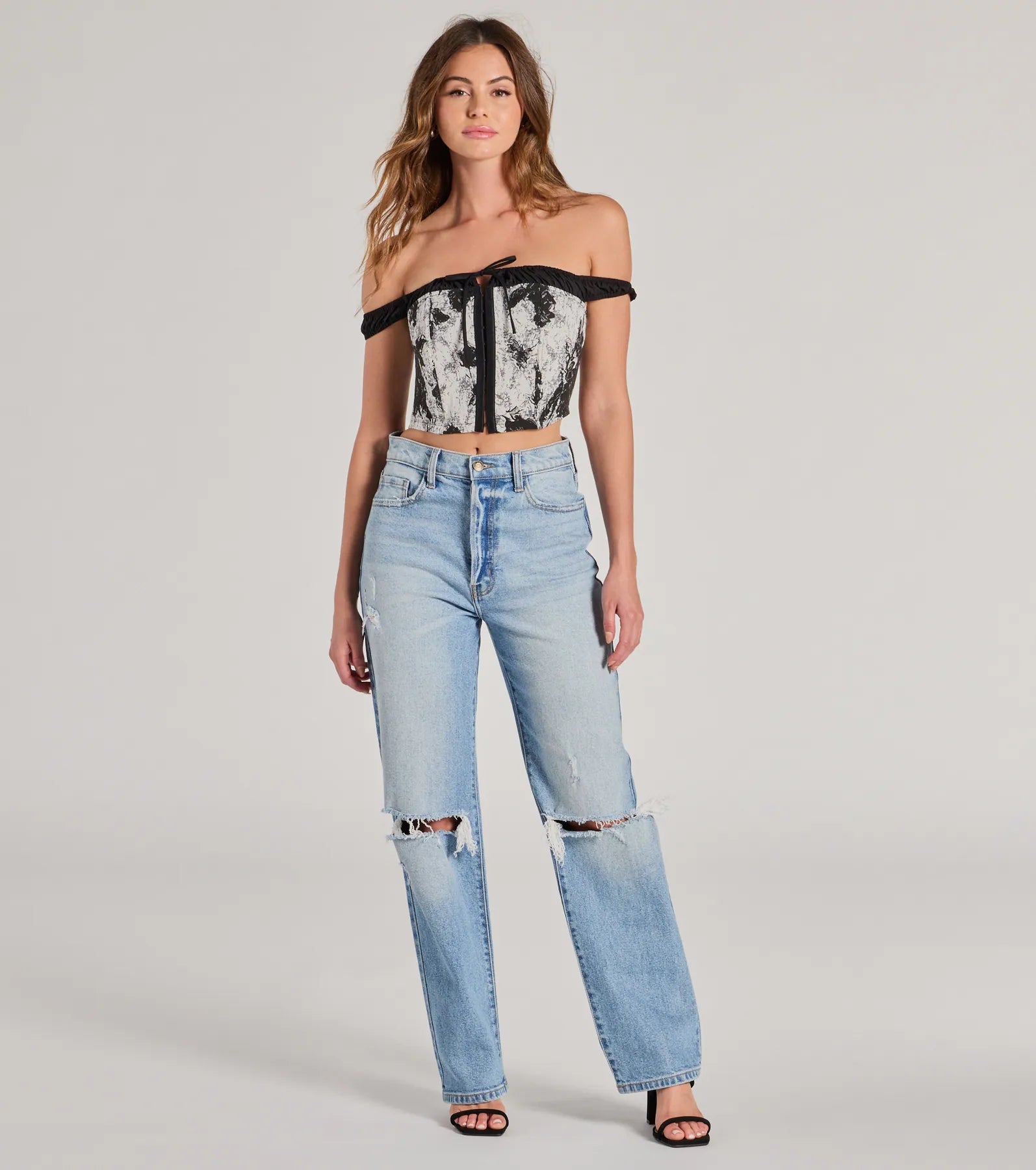 Daring Confidence Off-The-Shoulder Corset Top - Image 3
