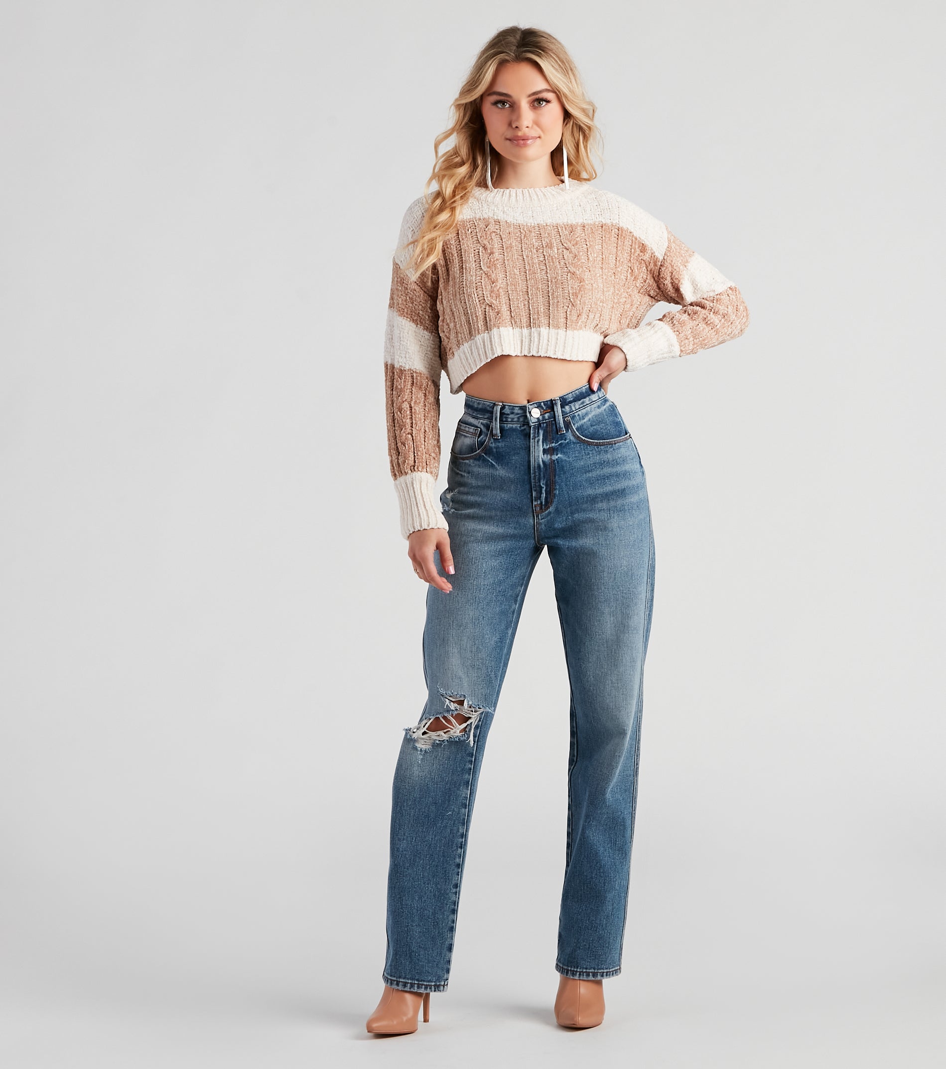 Style Knit Right Chenille Sweater - Image 3