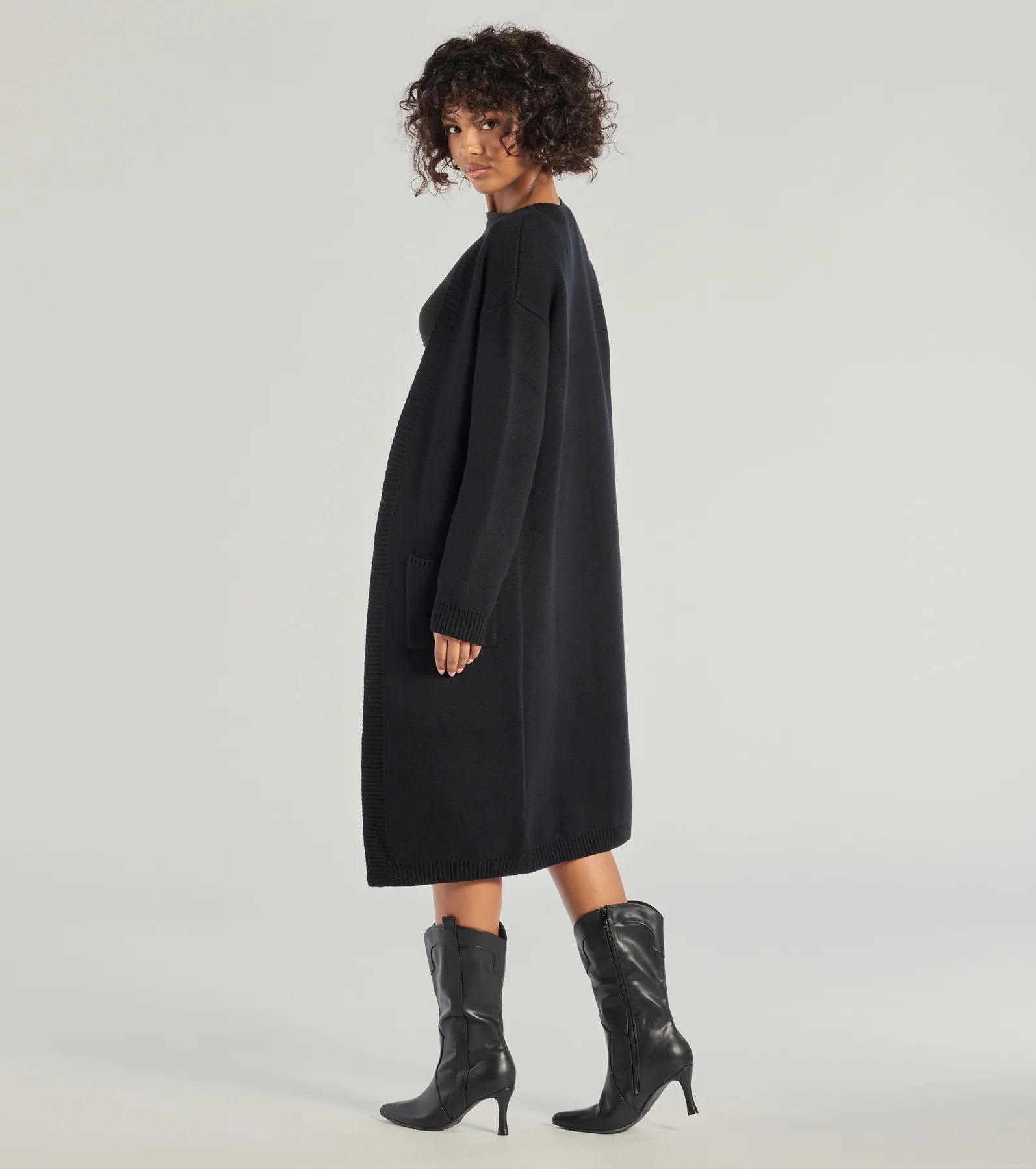 Cozy Staple Long Knit Duster Cardigan - Image 2