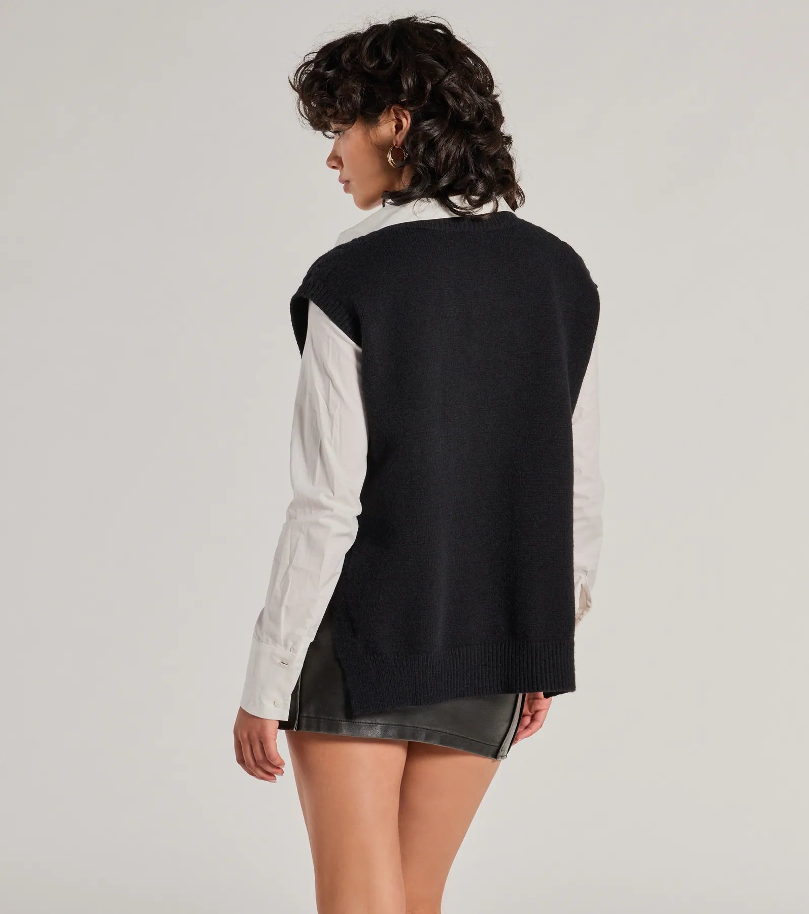 Chic Girl Vibe Cable Knit Vest - Image 2