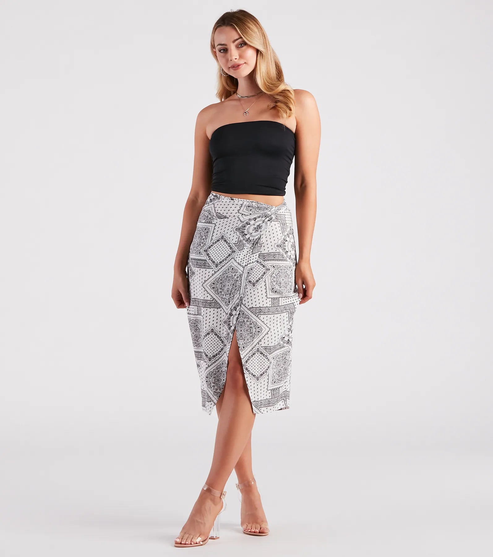 Bohemian Beauty Printed Midi Skirt - Image 6