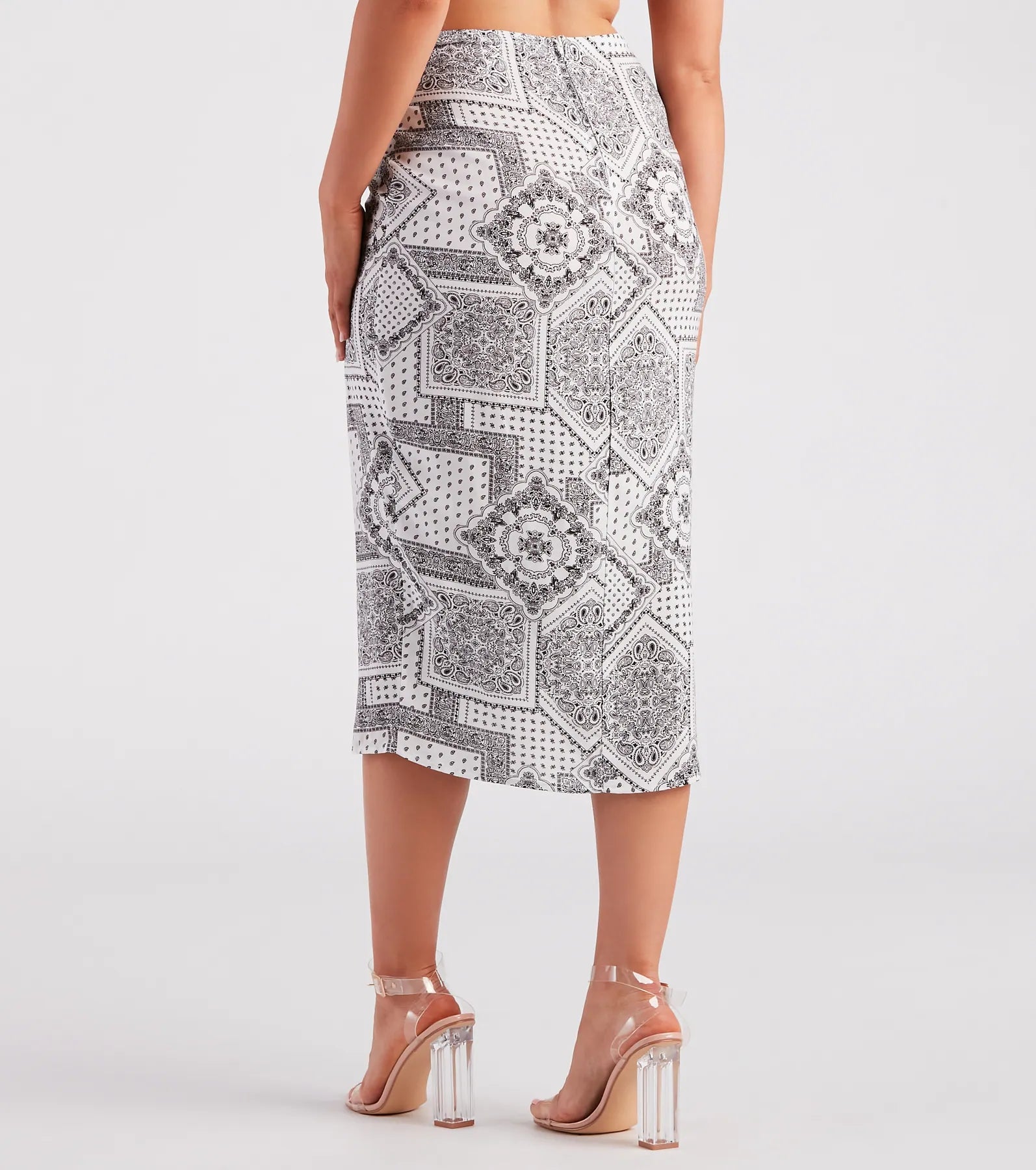 Bohemian Beauty Printed Midi Skirt - Image 7