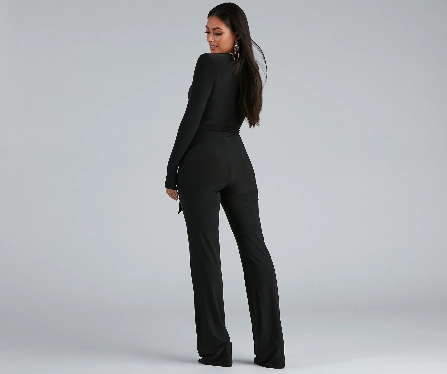 Keeping It Simple Tie-Waist Jumpsuit - Image 2
