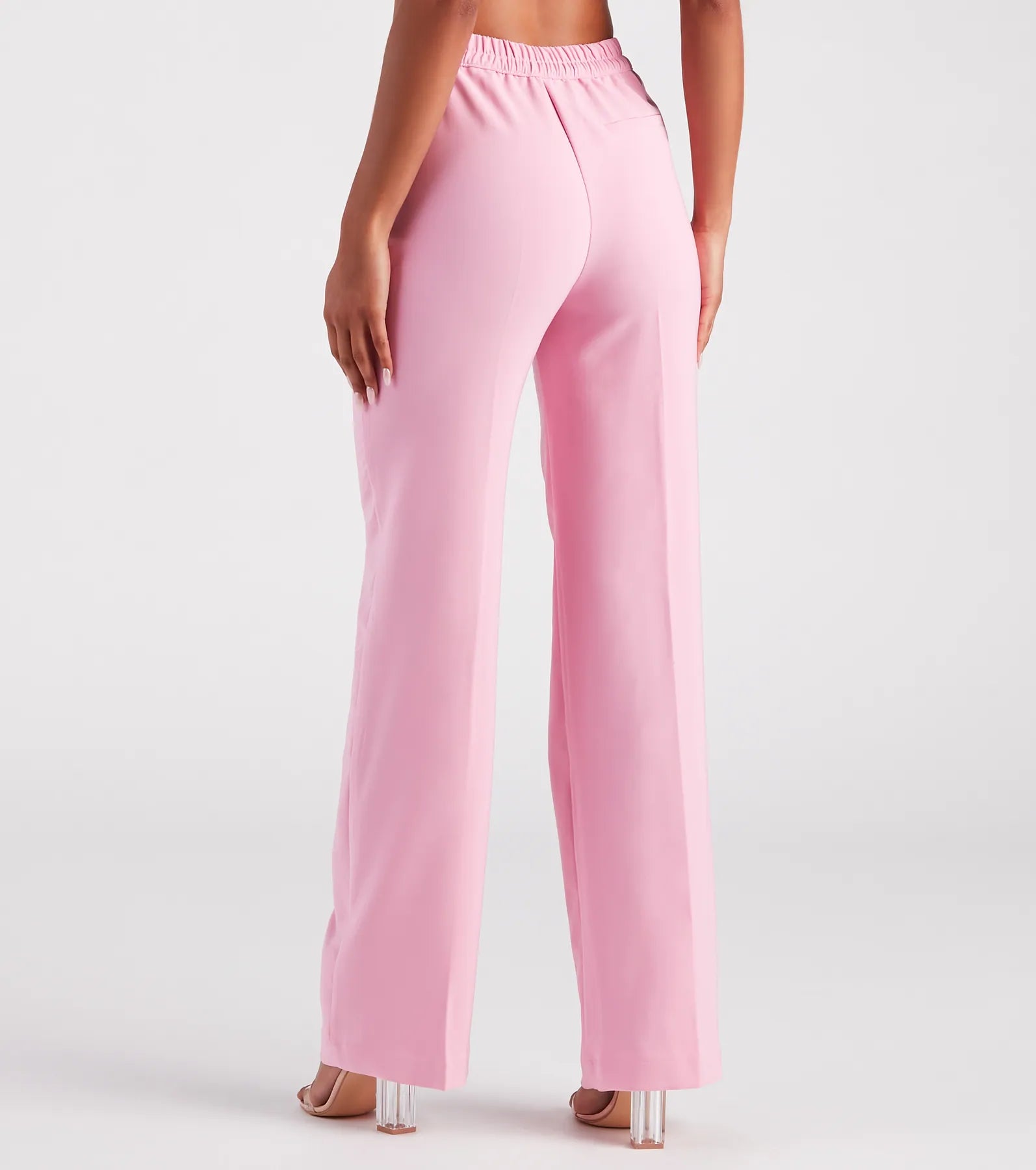 Chic Confidence Straight-Leg Trouser Pants - Image 3
