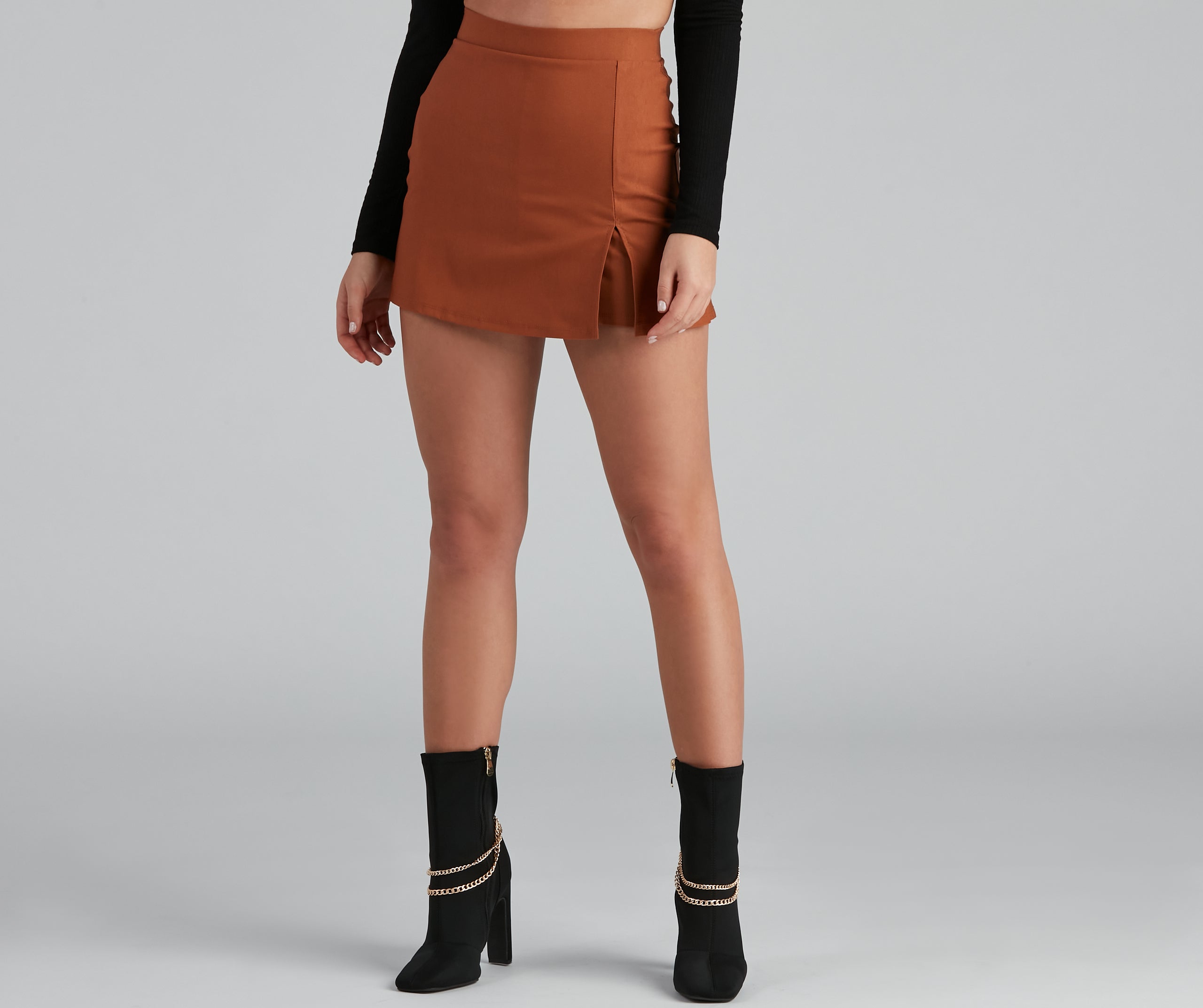 Throwback Babe Side Slit Mini Skort - Image 16