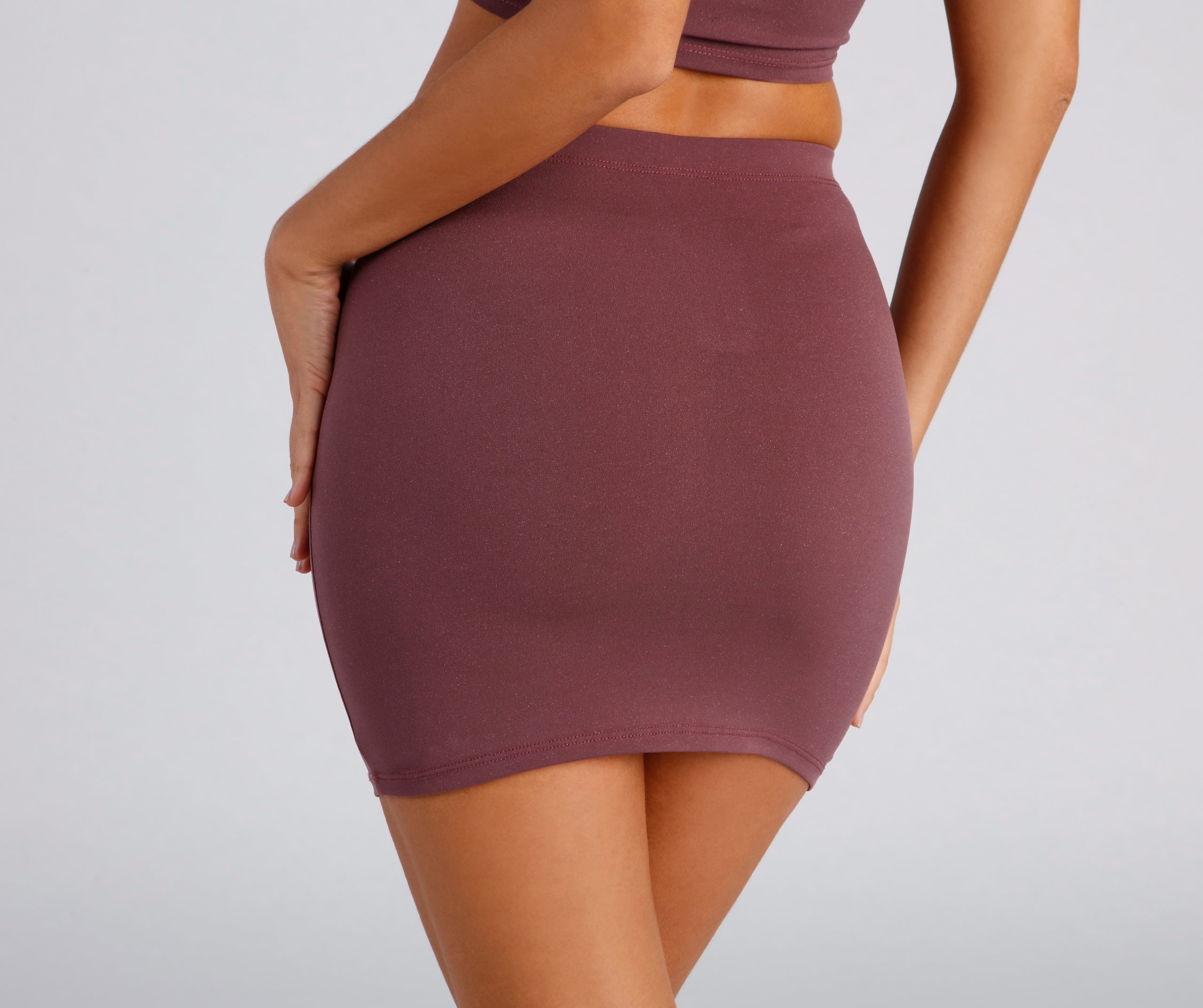 All That Glow Glitter Mini Skirt - Image 11
