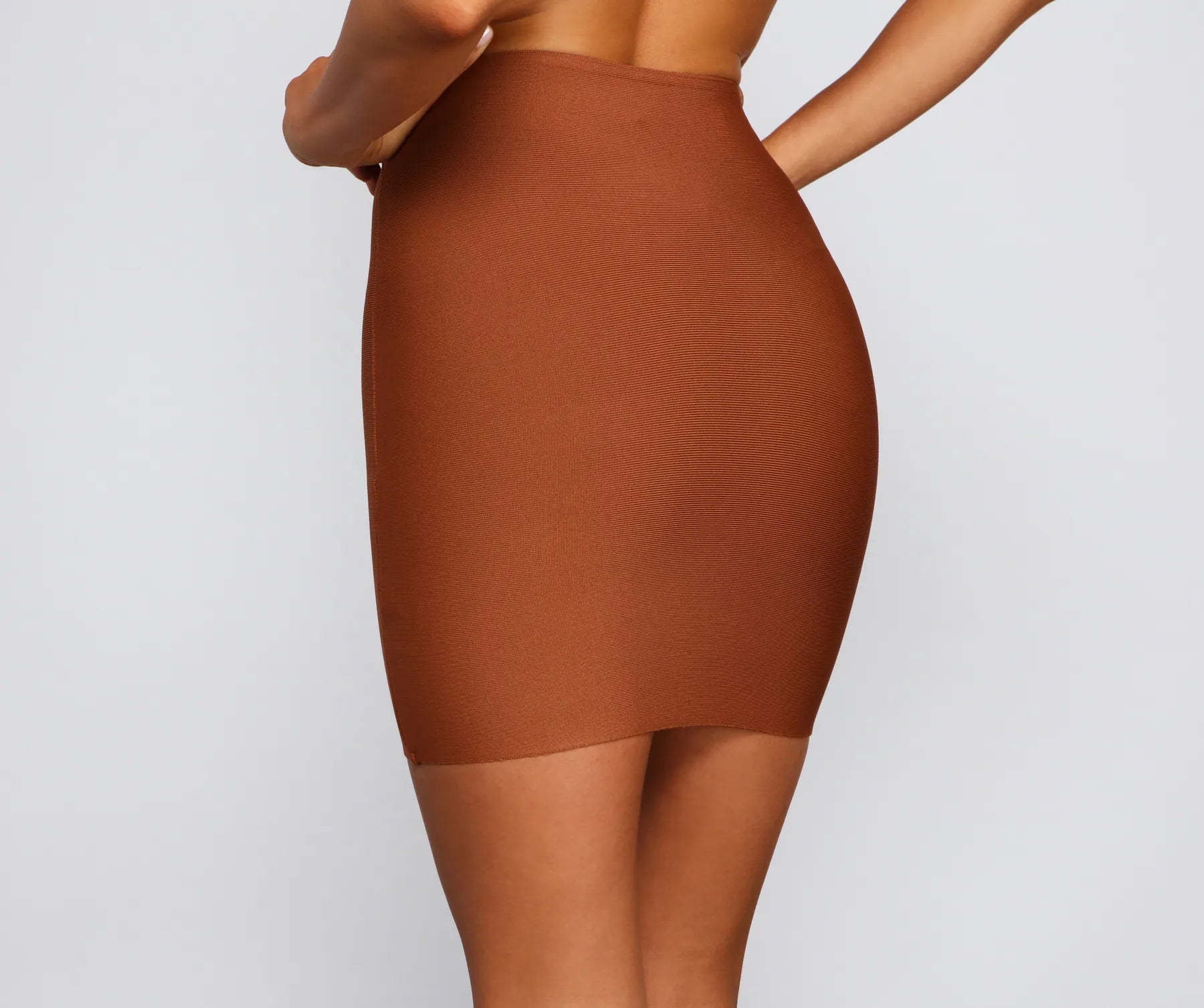 Chic And Sleek Bandage Mini Skirt - Image 2